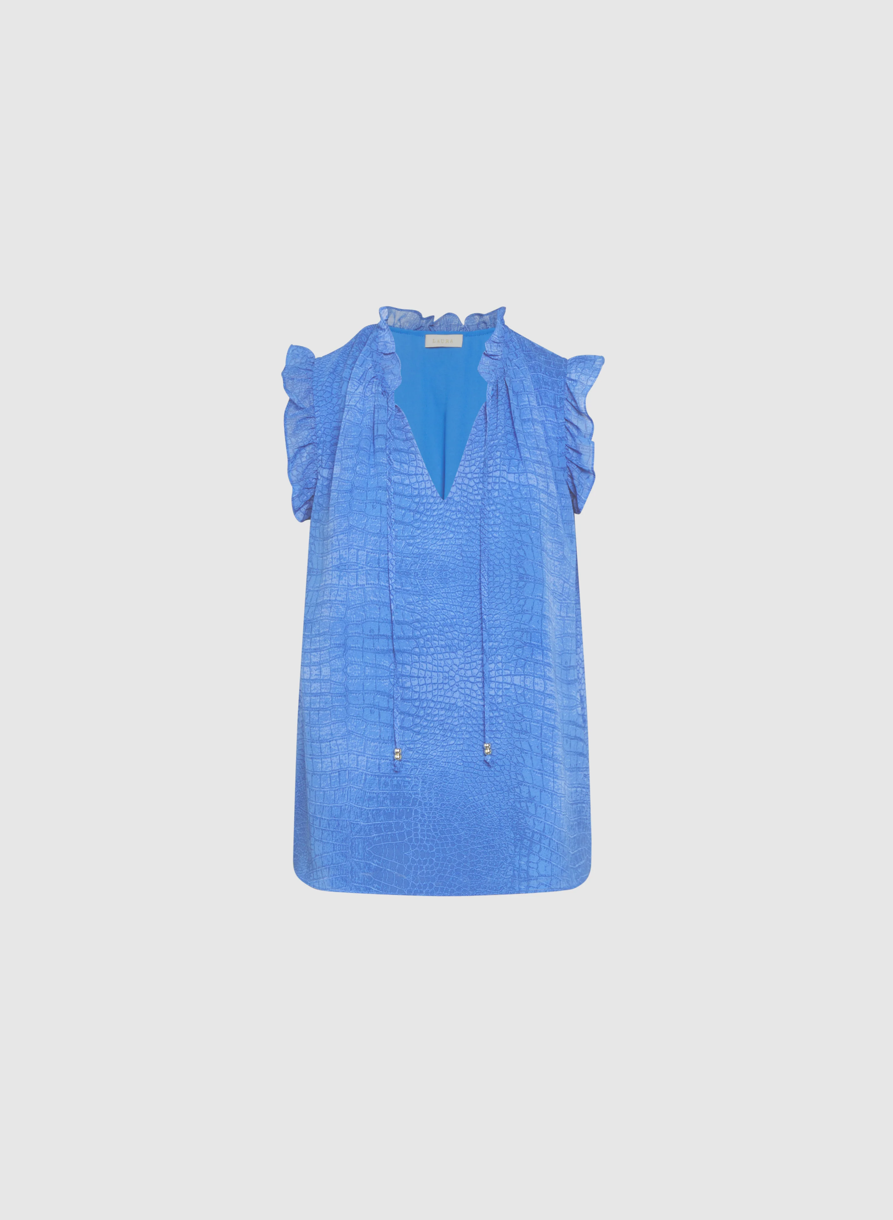 Snake Print Chiffon Blouse - Image 7