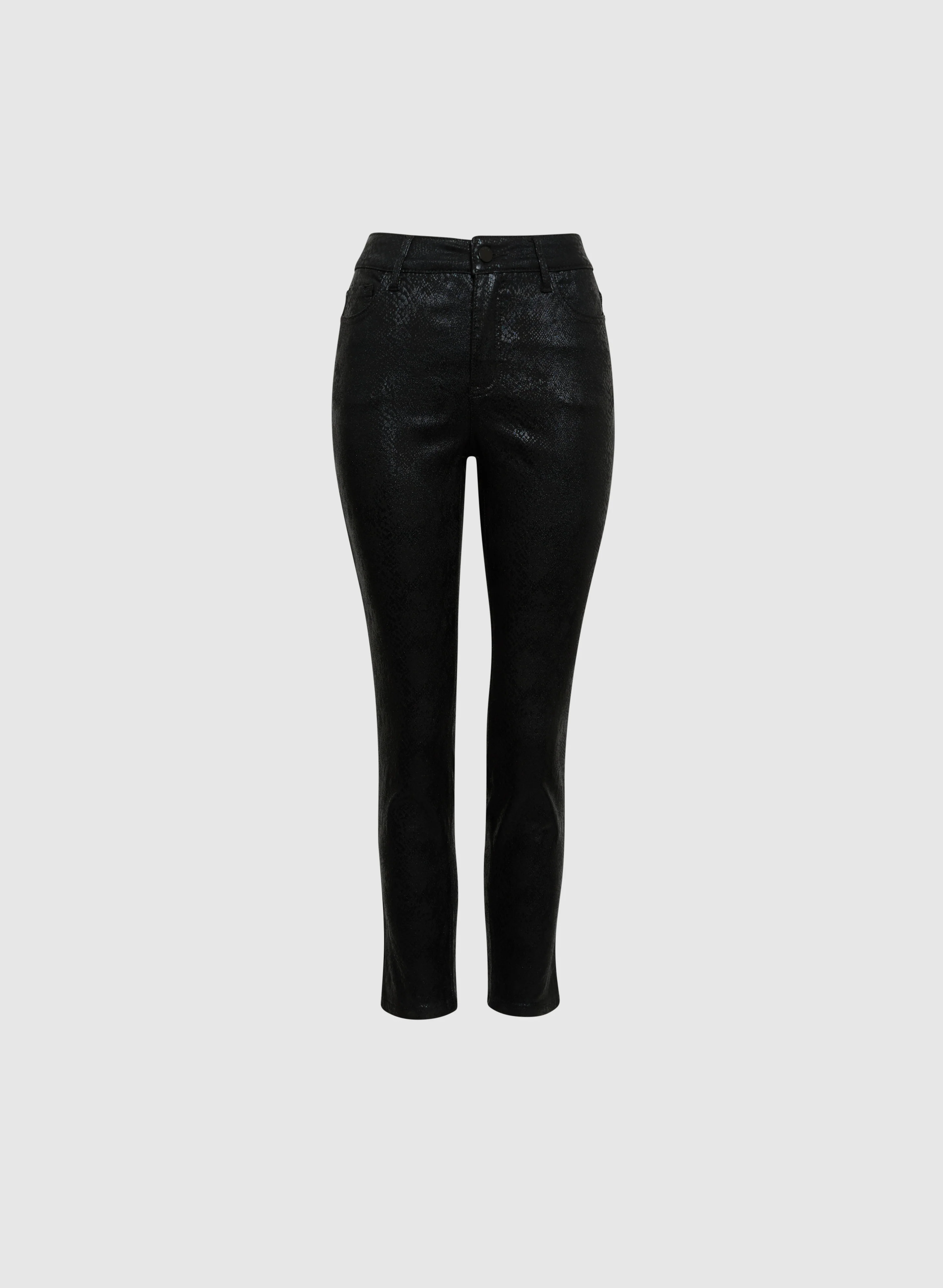 Snake Print Slim Leg Jeans - Image 6