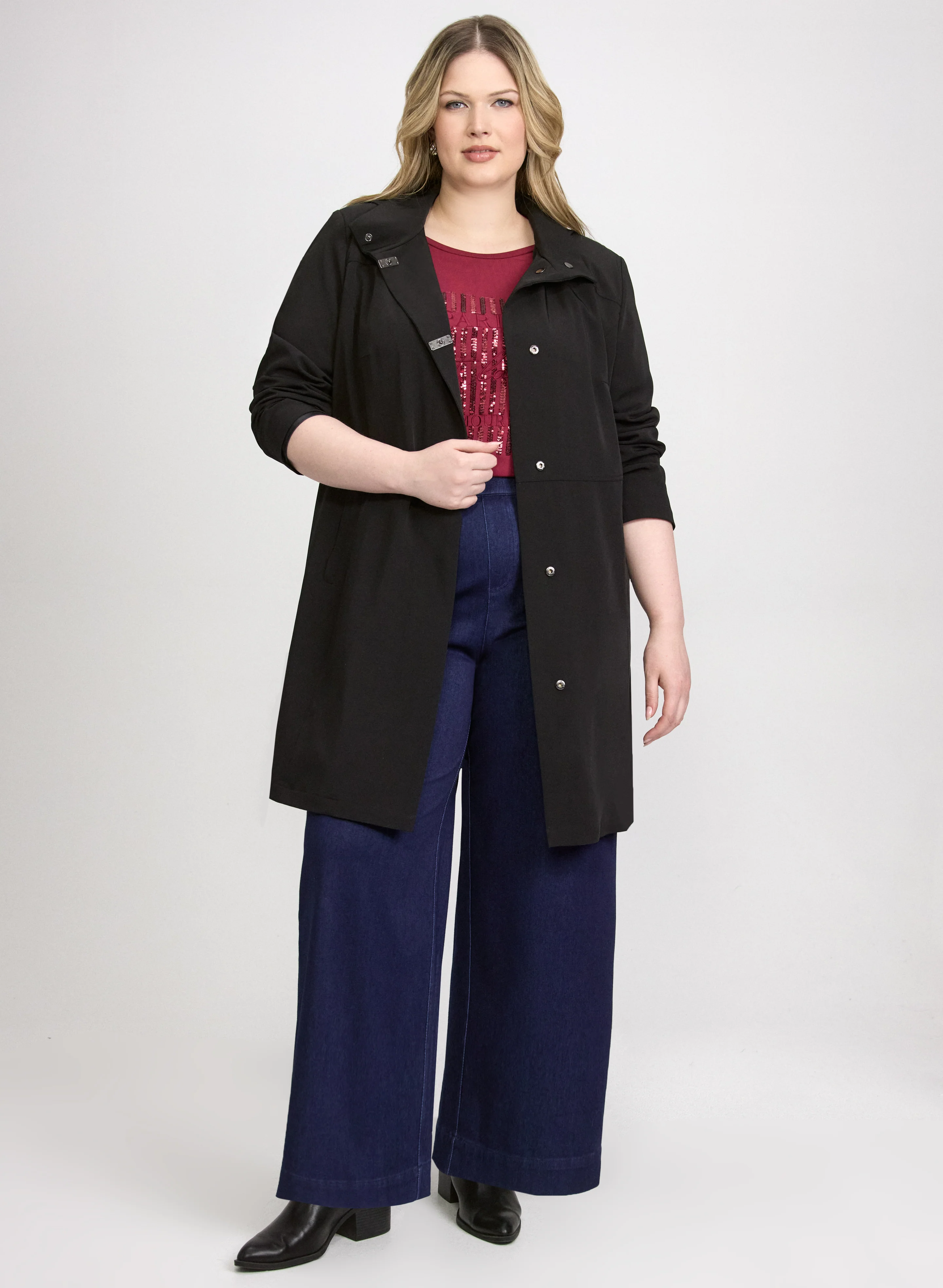 Snap-Button Raincoat - Image 3