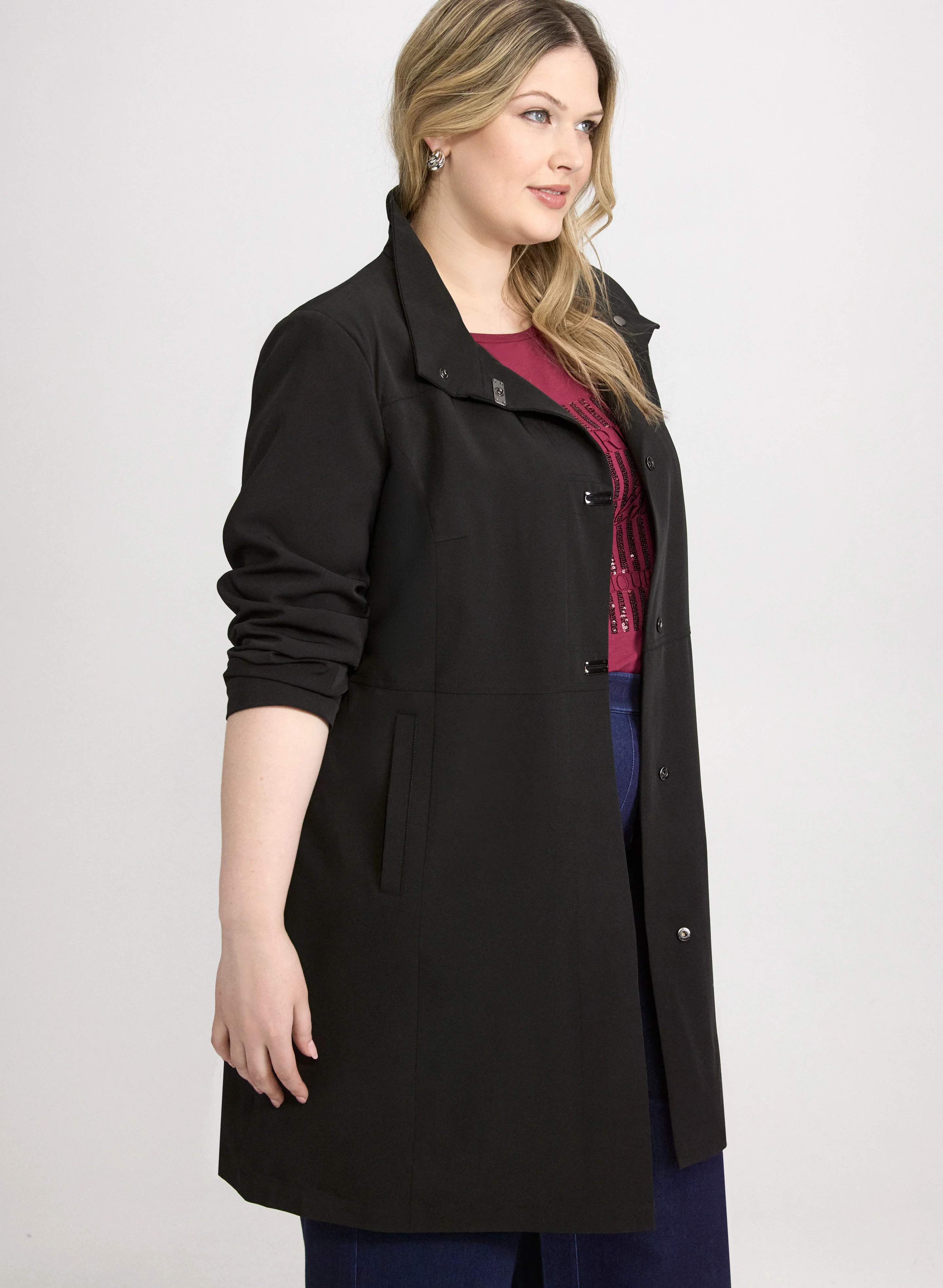 Snap-Button Raincoat - Image 4