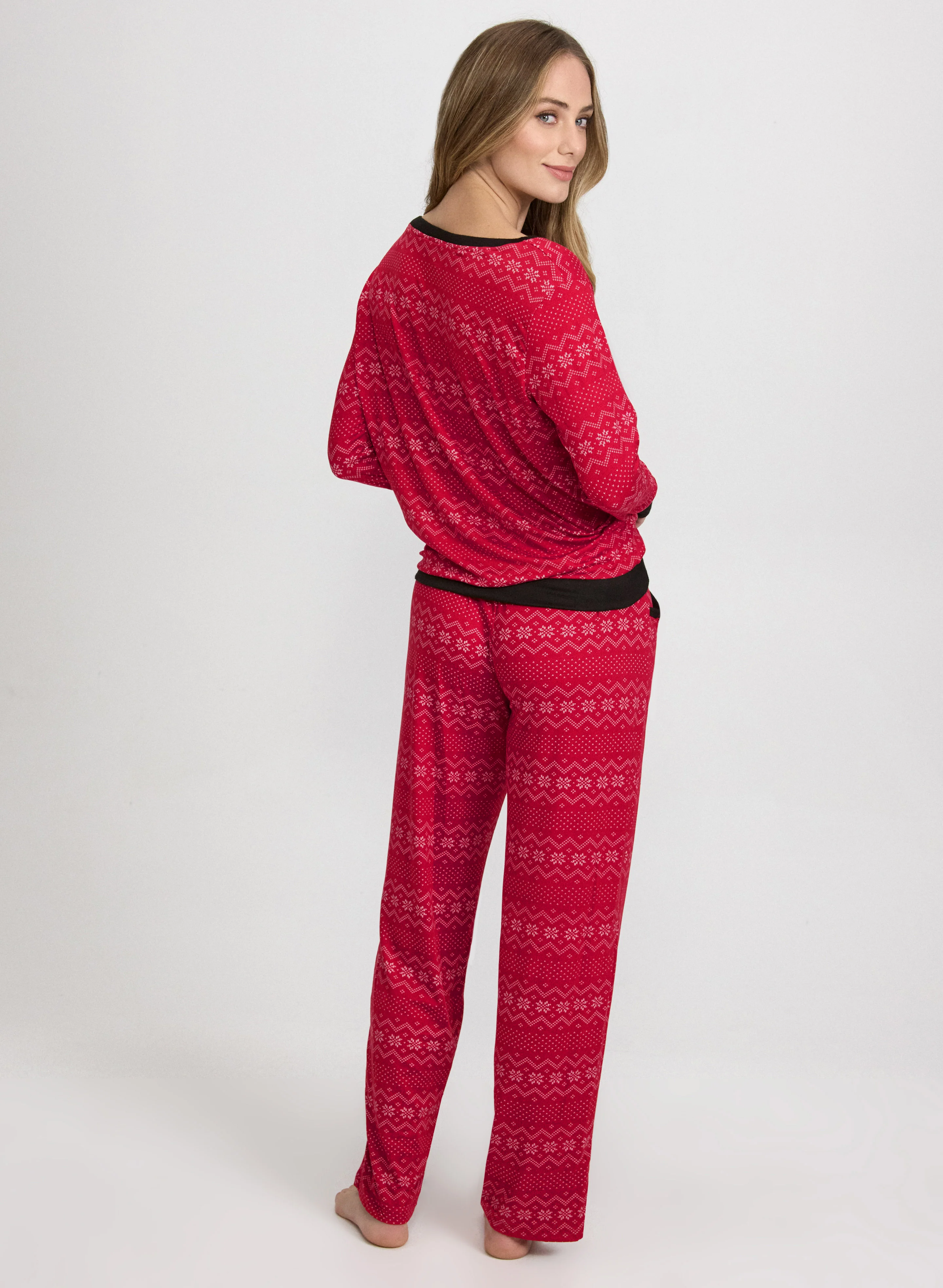 Snowflake Print Pyjama Set - Image 4