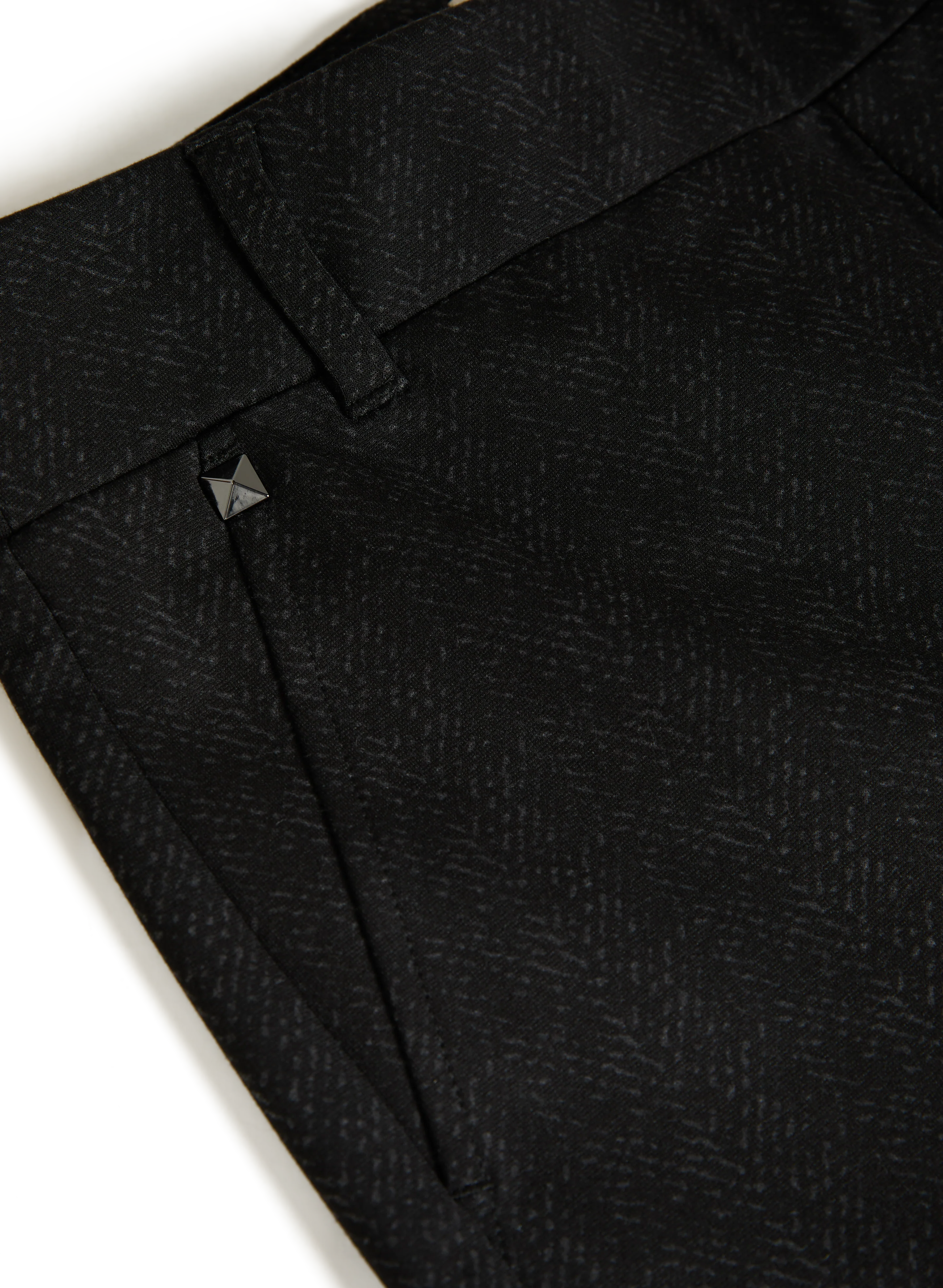 Sofia Herringbone Slim-Leg Pants - Image 7