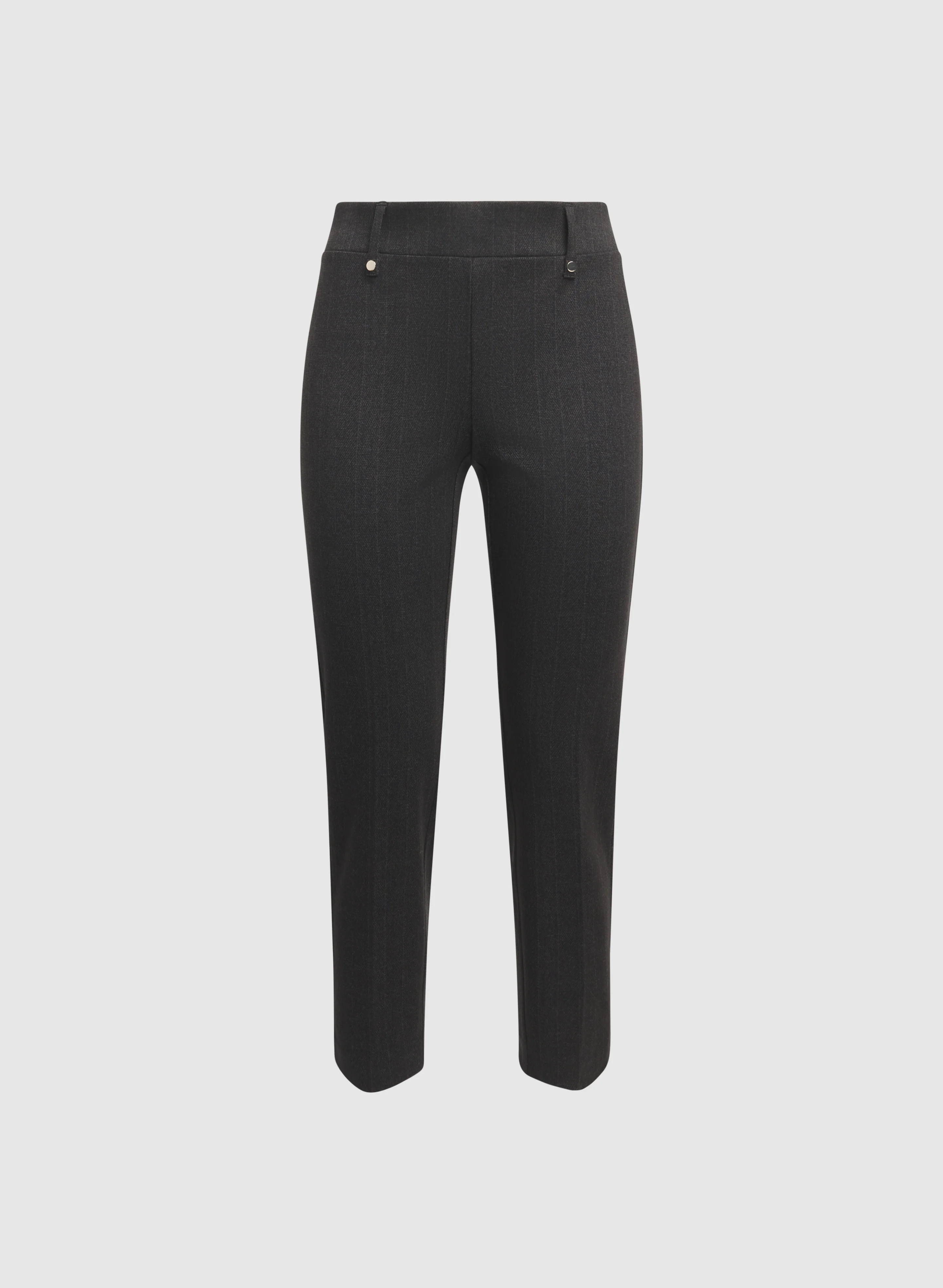 Sofia Herringbone Slim-Leg Pants - Image 6
