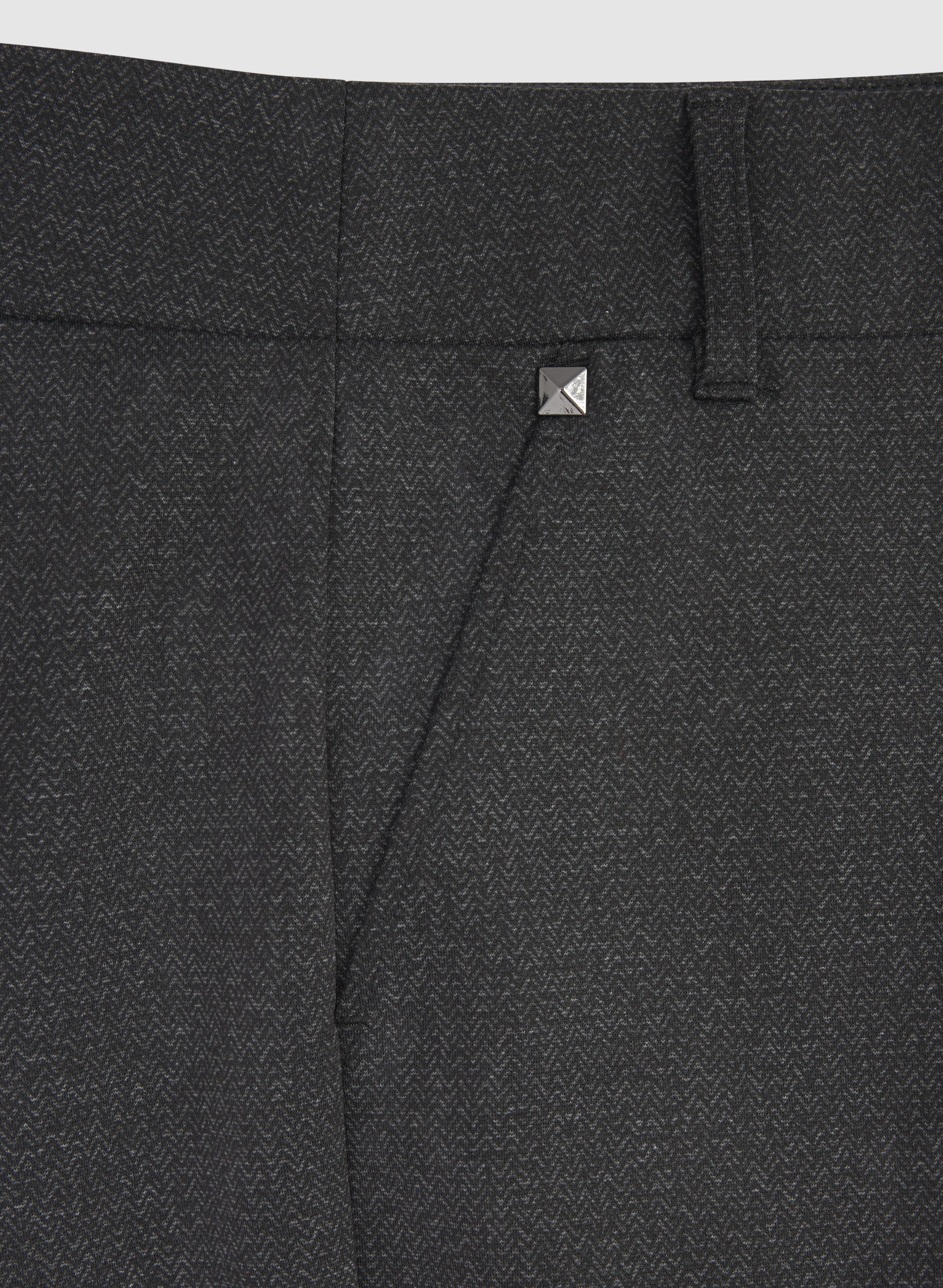 Sofia Herringbone Slim-Leg Pants - Image 7