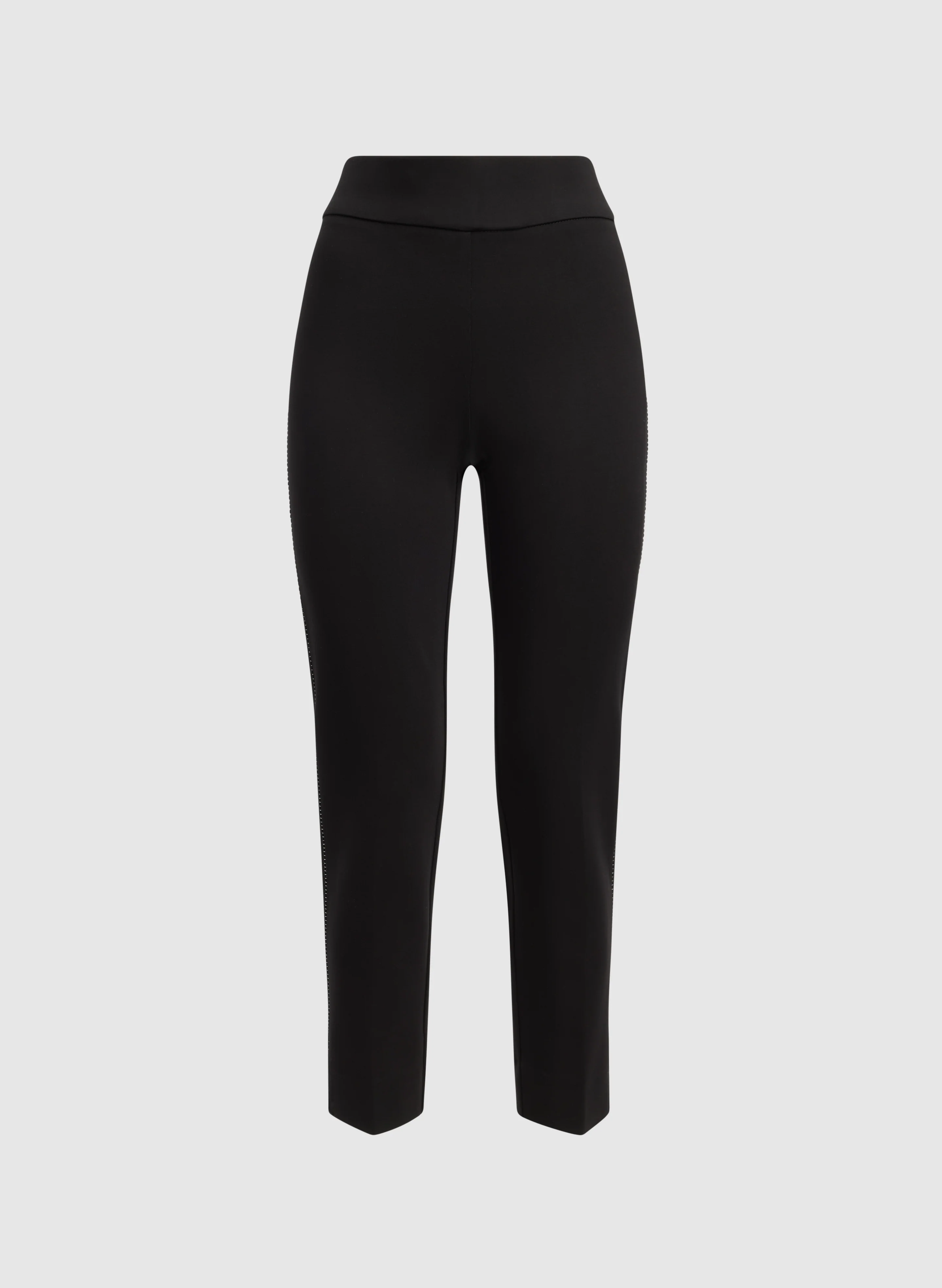 Sofia Metallic Stitch Slim-Leg Pants - Image 7