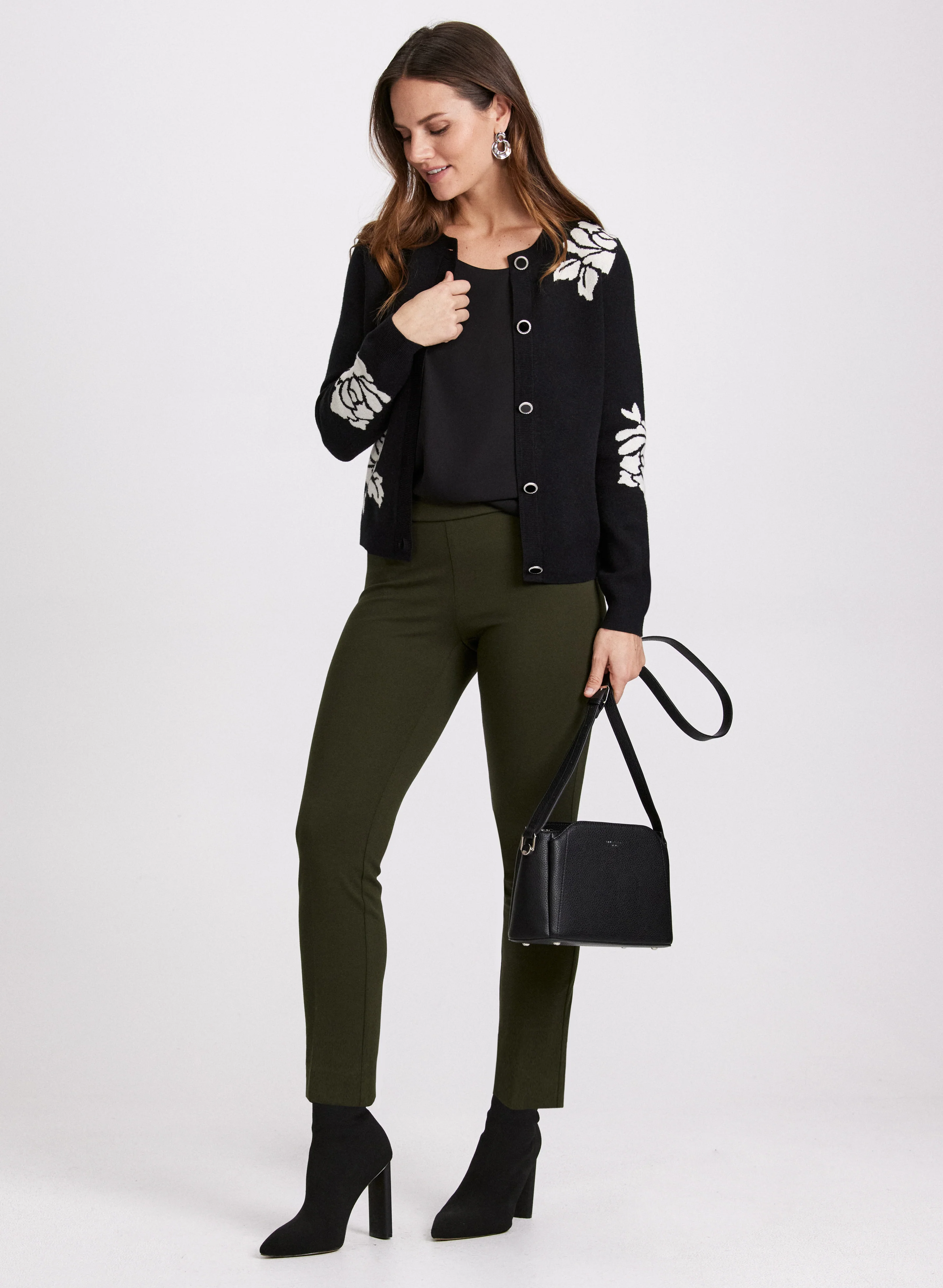 Sofia Pull-On Slim-Leg Pants - Image 3