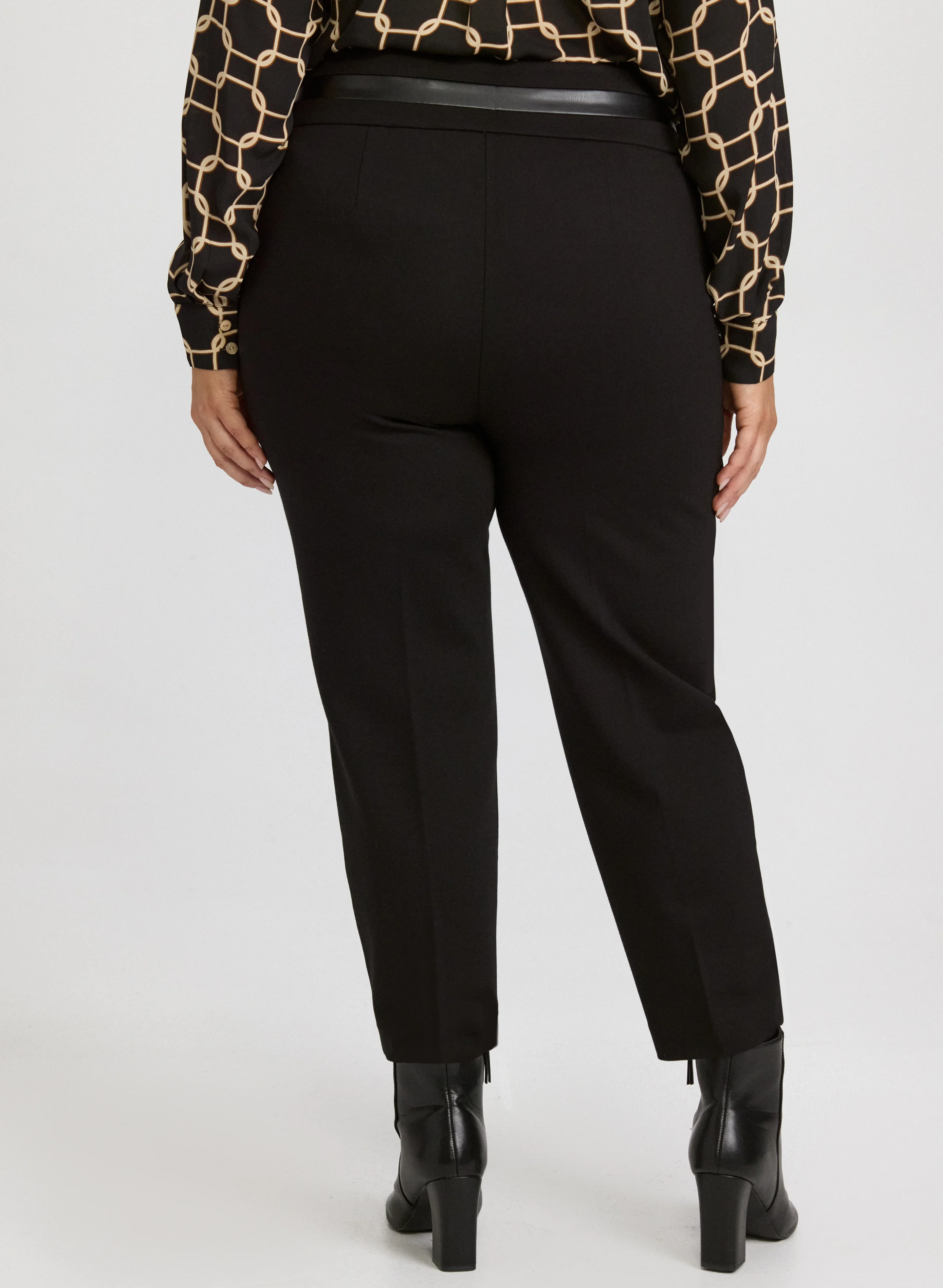 Sofia Pull-On Slim-Leg Pants - Image 2