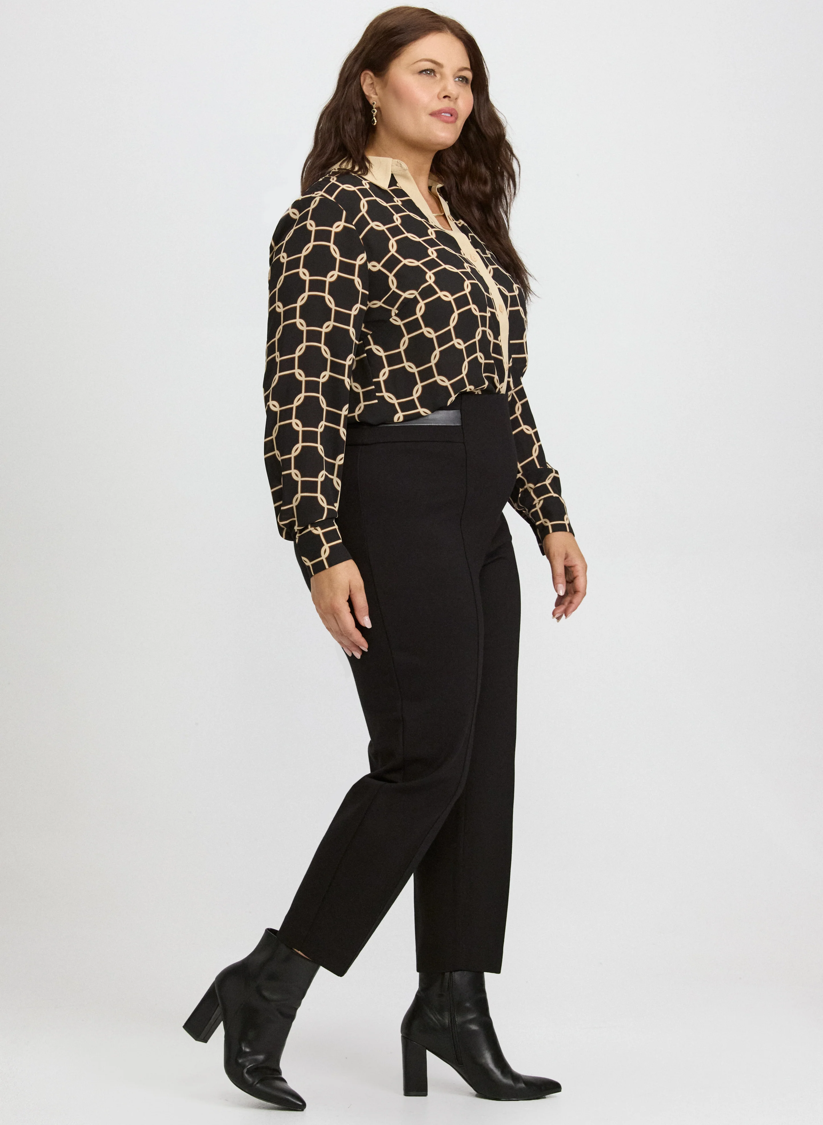 Sofia Pull-On Slim-Leg Pants - Image 4