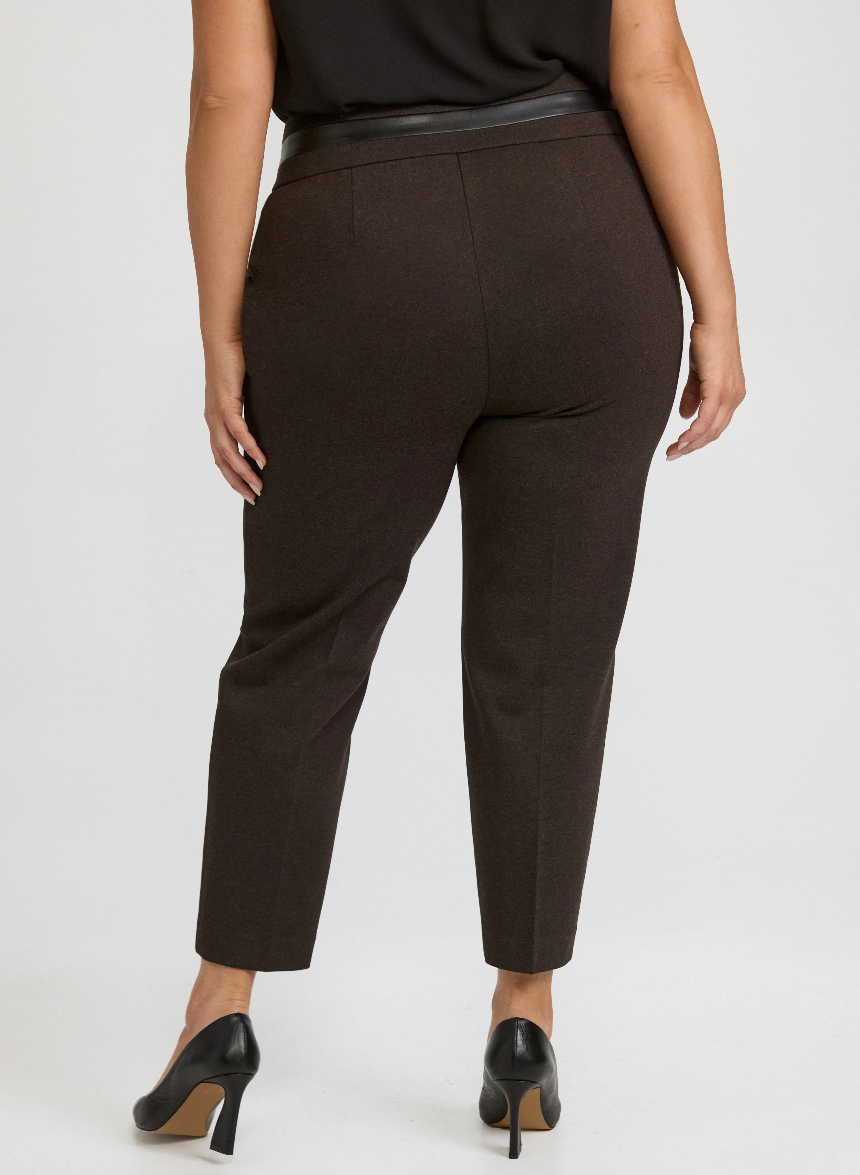 Sofia Pull-On Slim-Leg Pants - Image 2