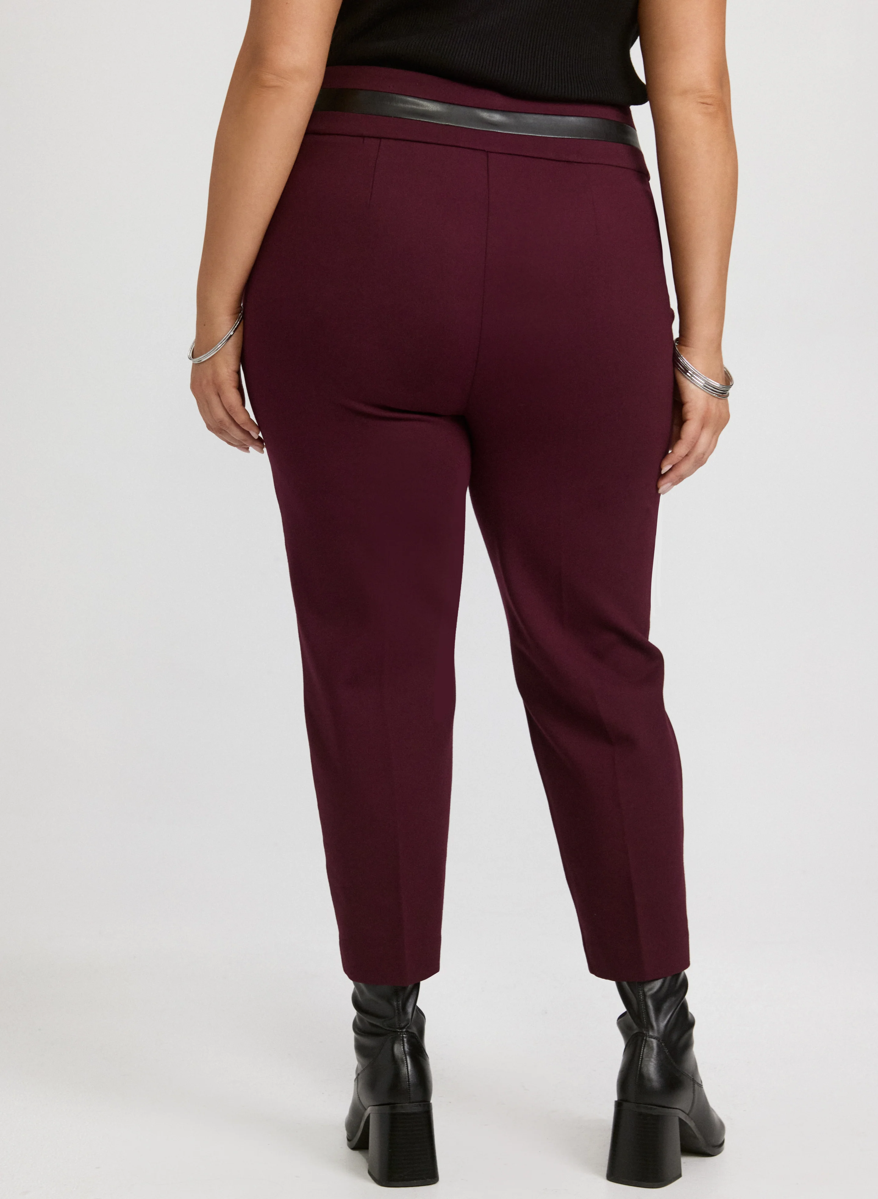 Sofia Pull-On Slim-Leg Pants - Image 2