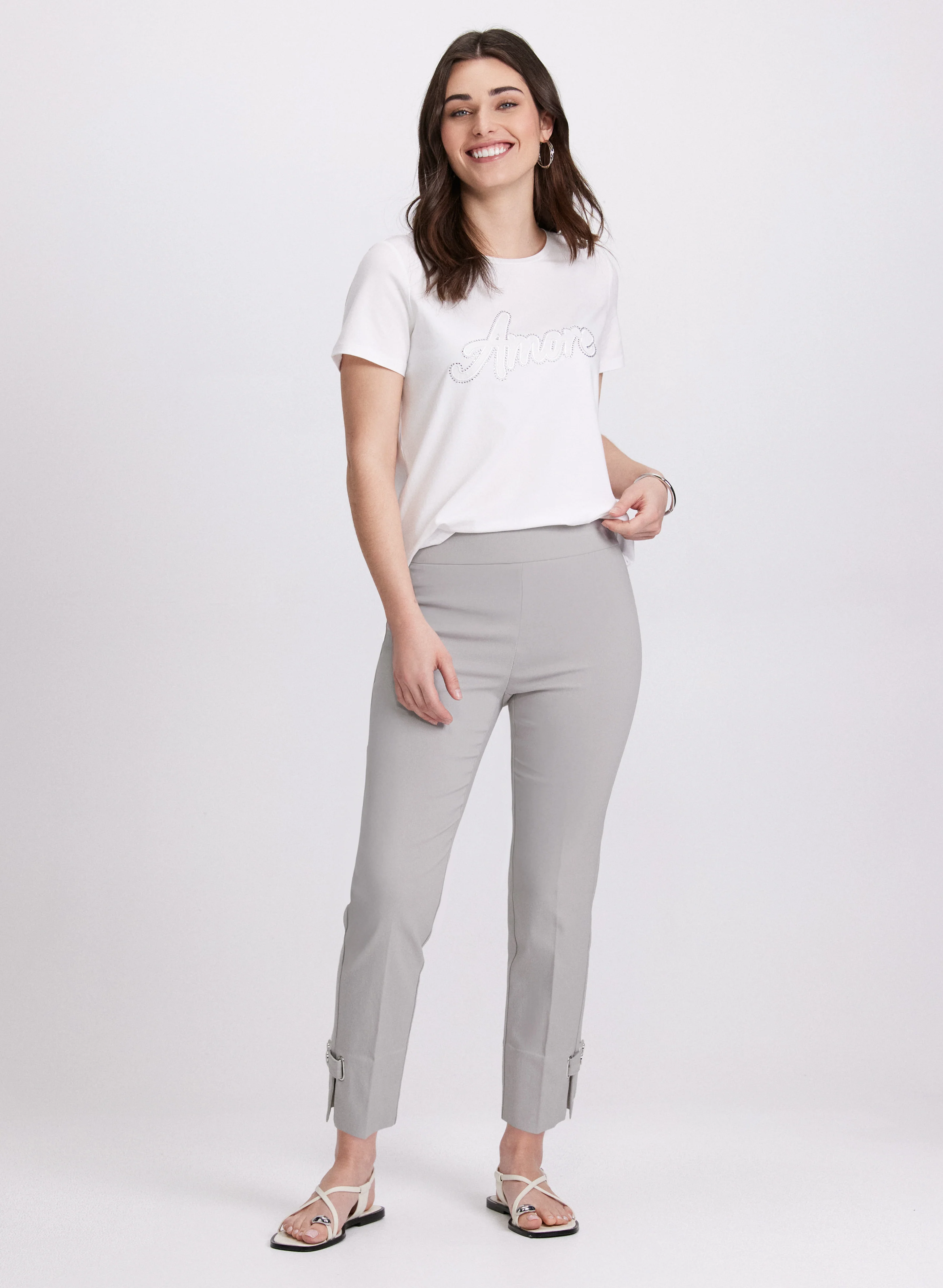 Sofia Slim-Leg Pants - Short - Image 3