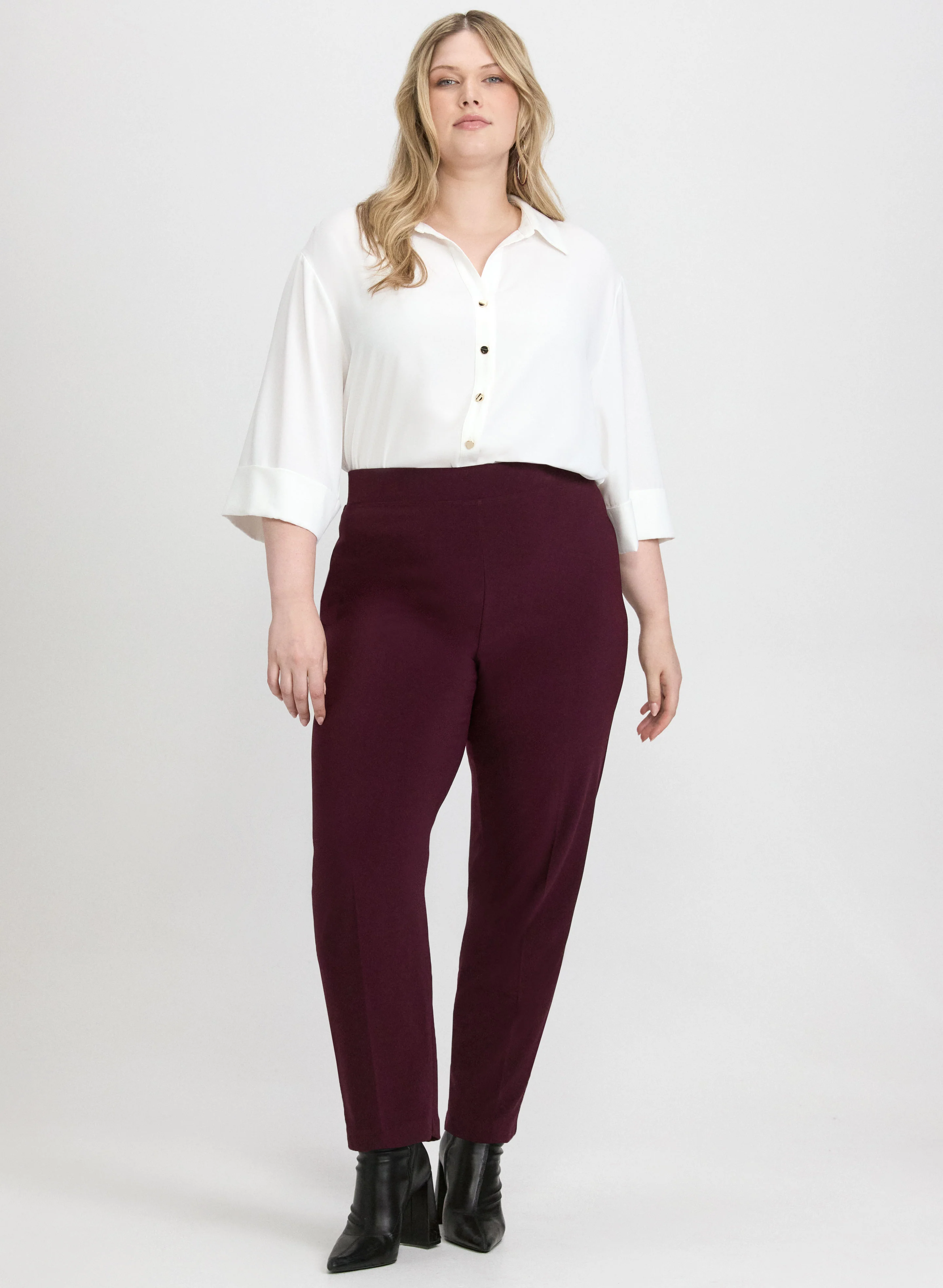 Sophia Pull-On Straight Leg Pants - Image 3