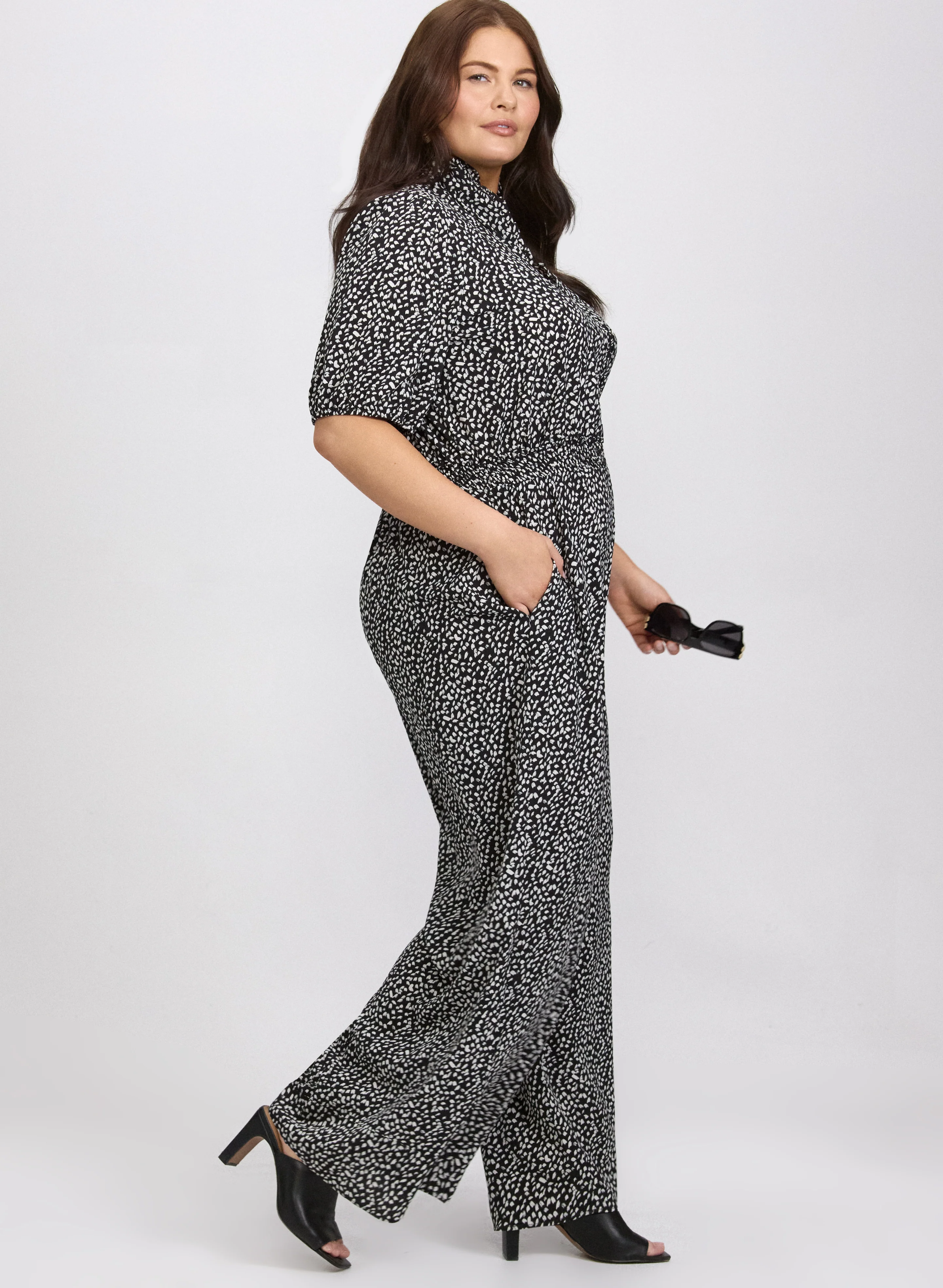 Speckled Print Jumpsuit - Image 2