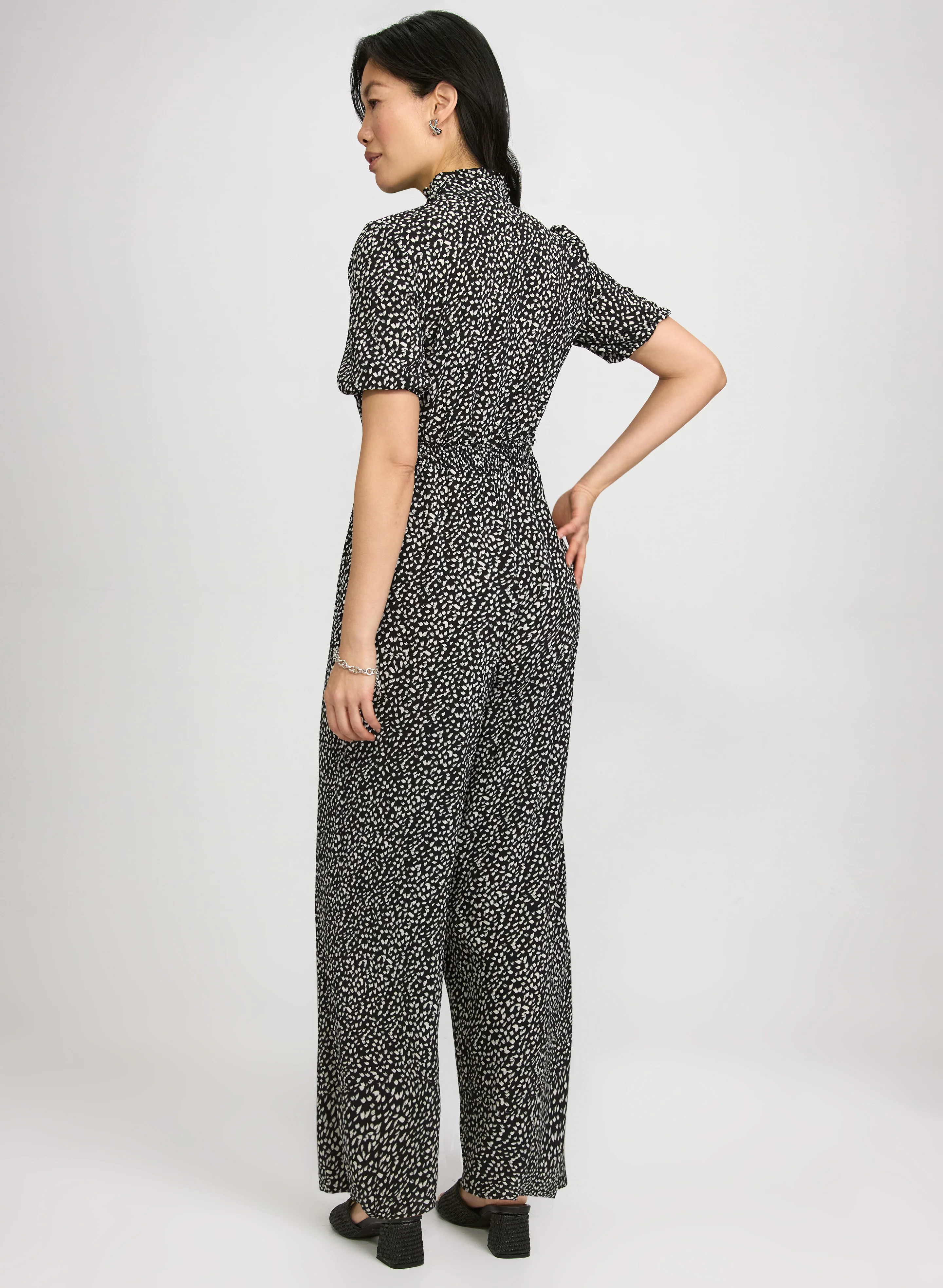 Speckled Print Jumpsuit - Image 2