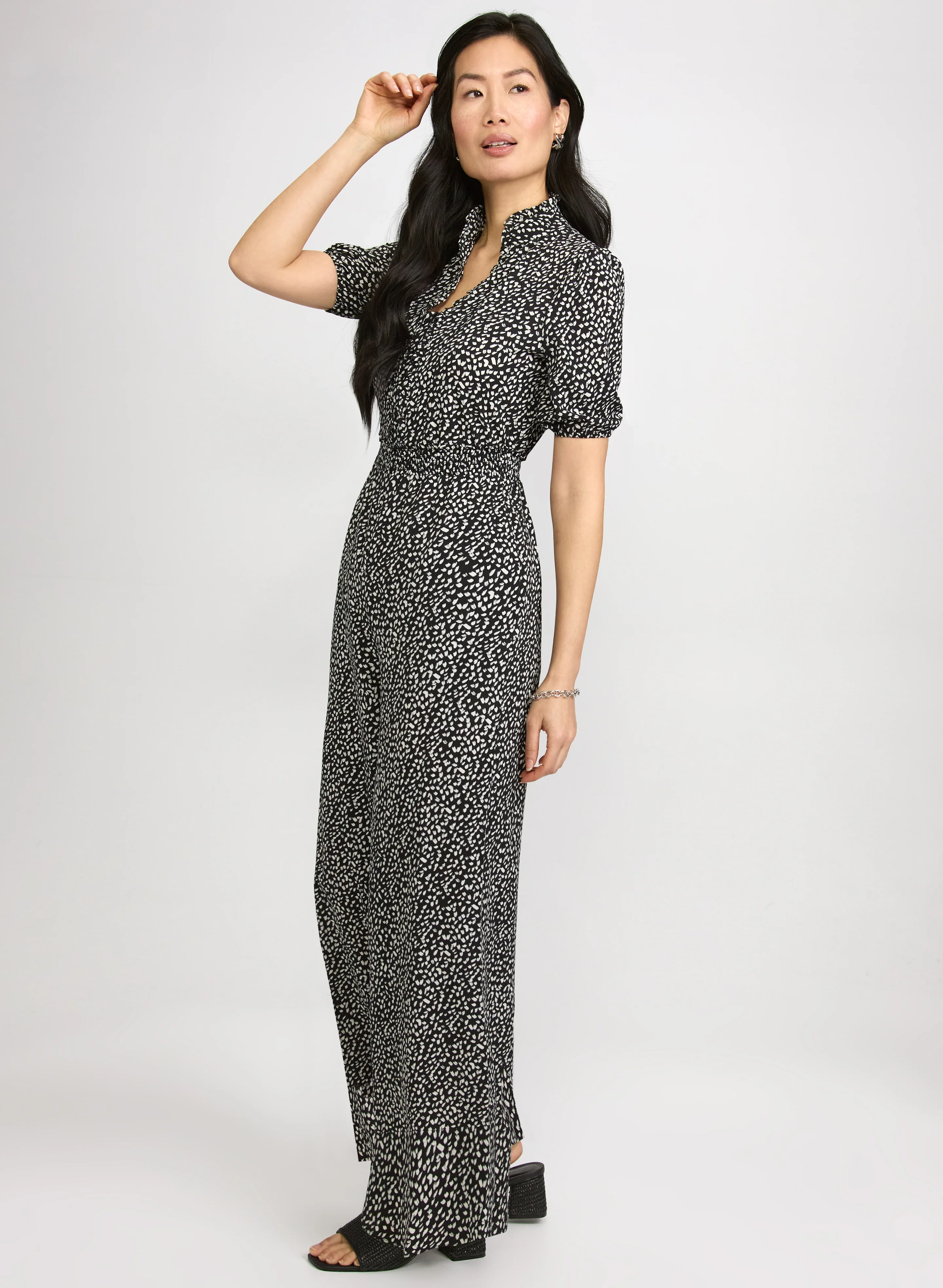 Speckled Print Jumpsuit - Image 3