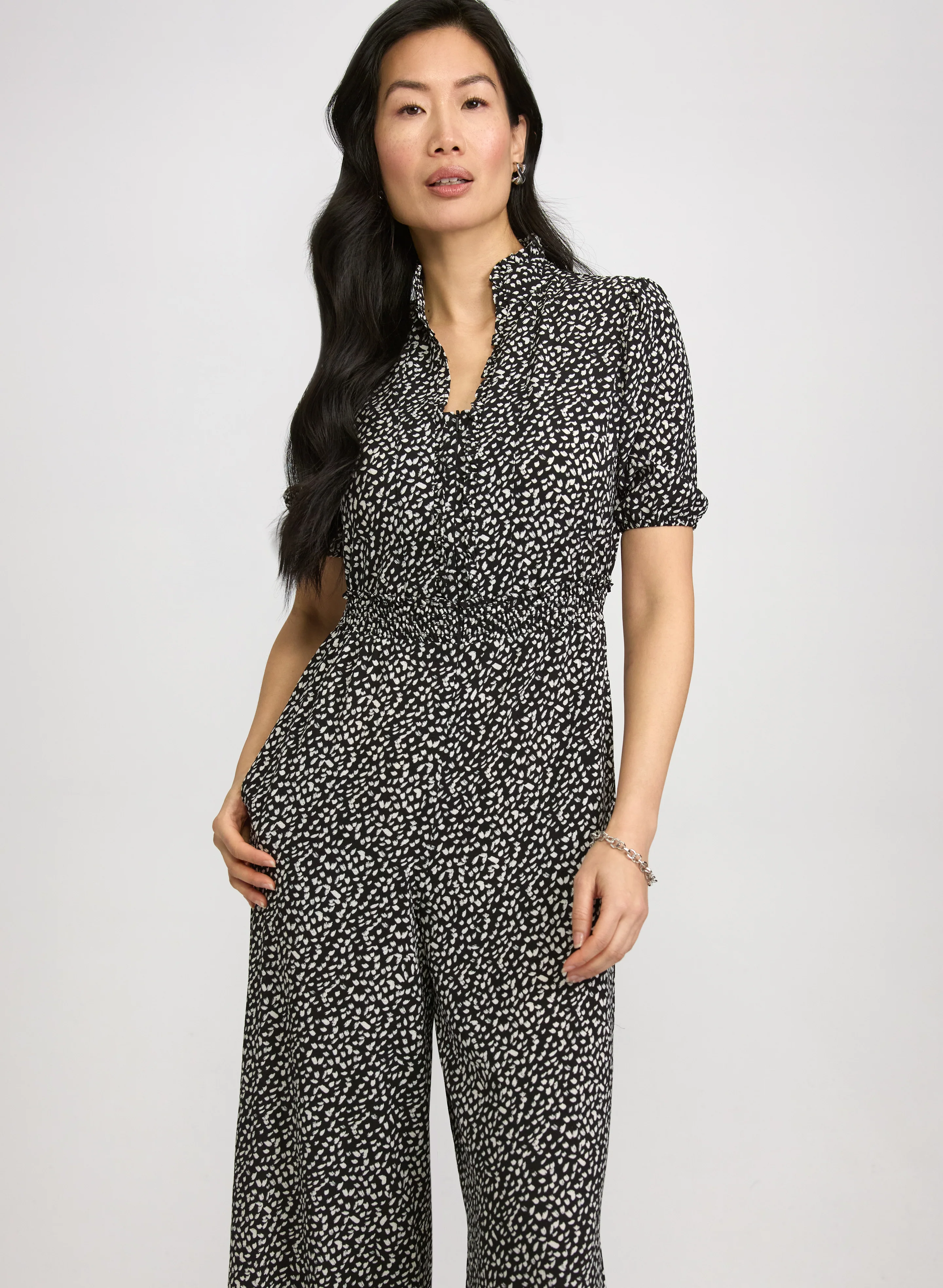 Speckled Print Jumpsuit - Image 4