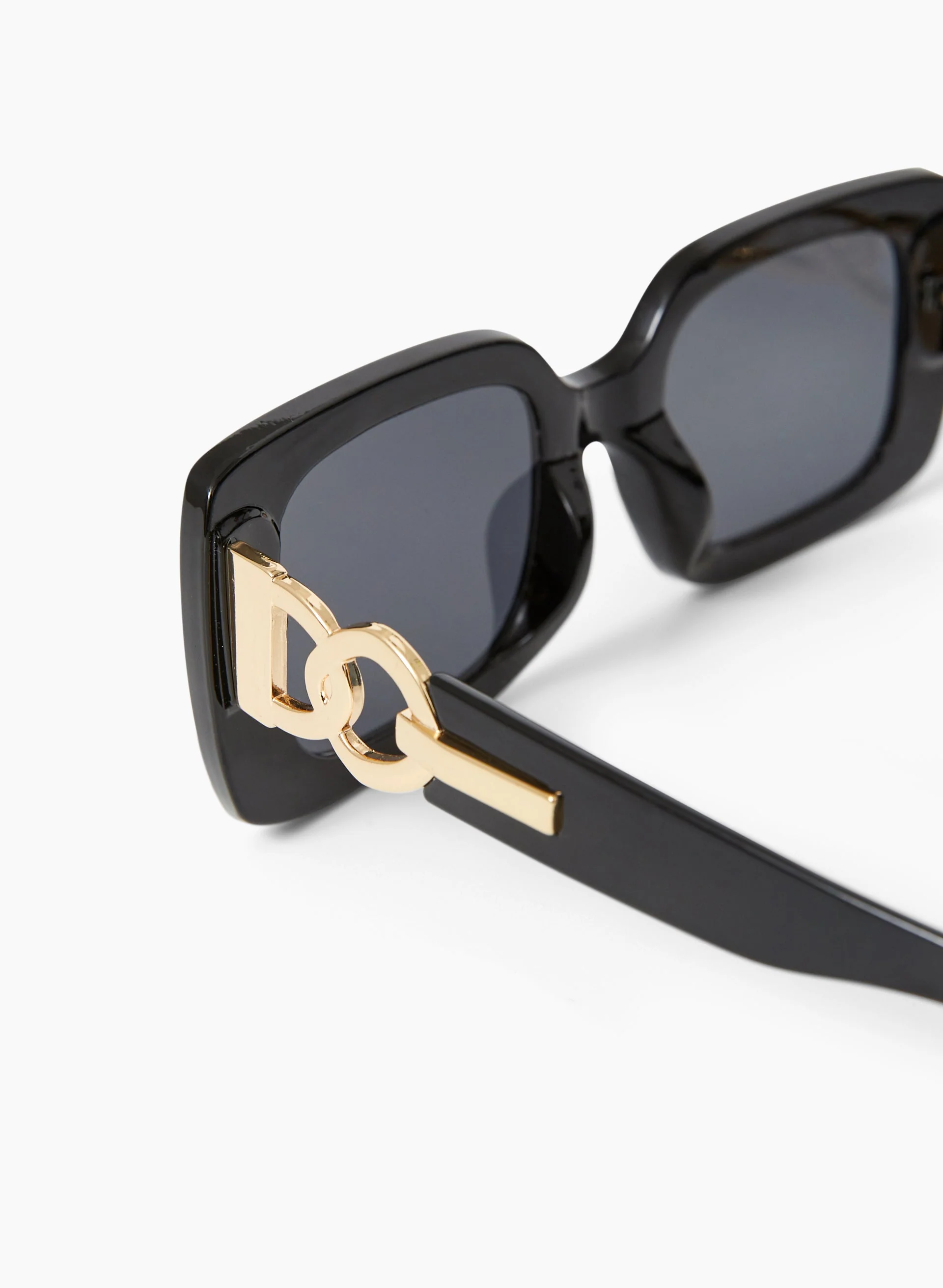 Square Frame Chain Link Sunglasses - Image 2