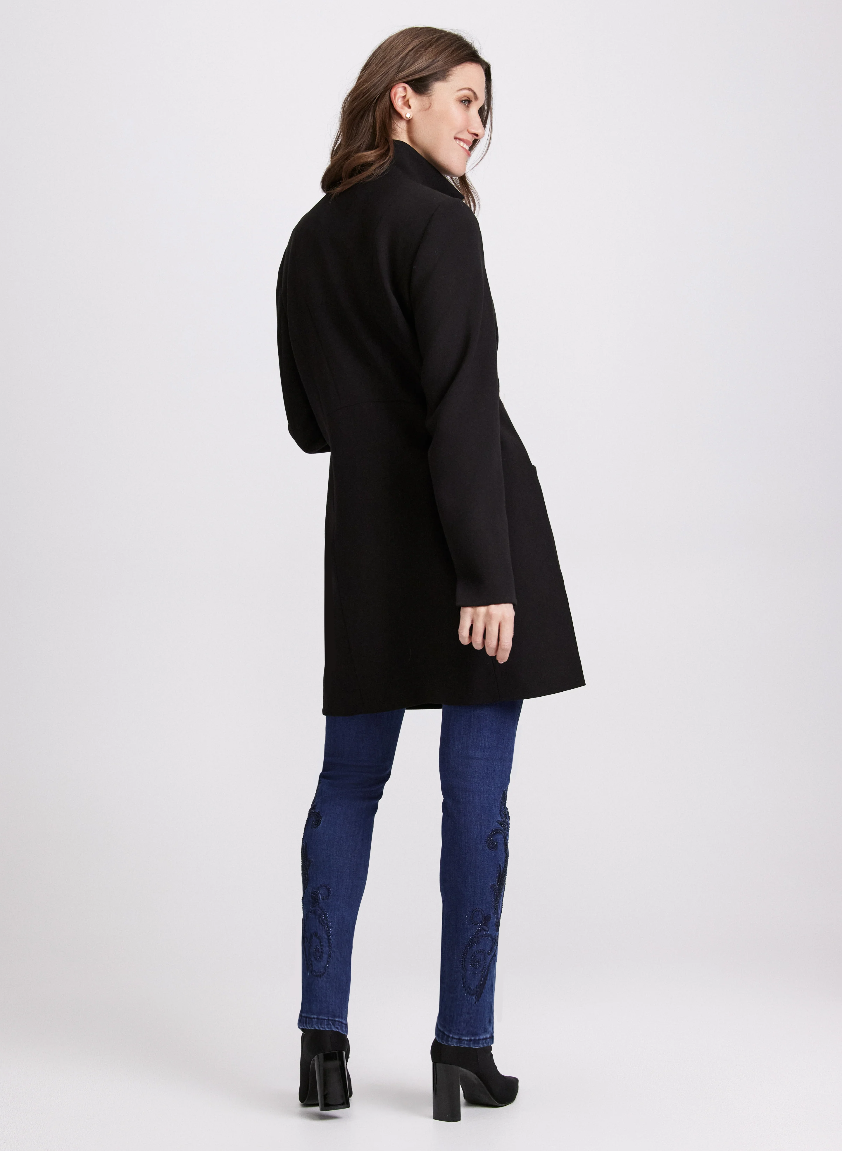 Stand Collar Coat - Image 4