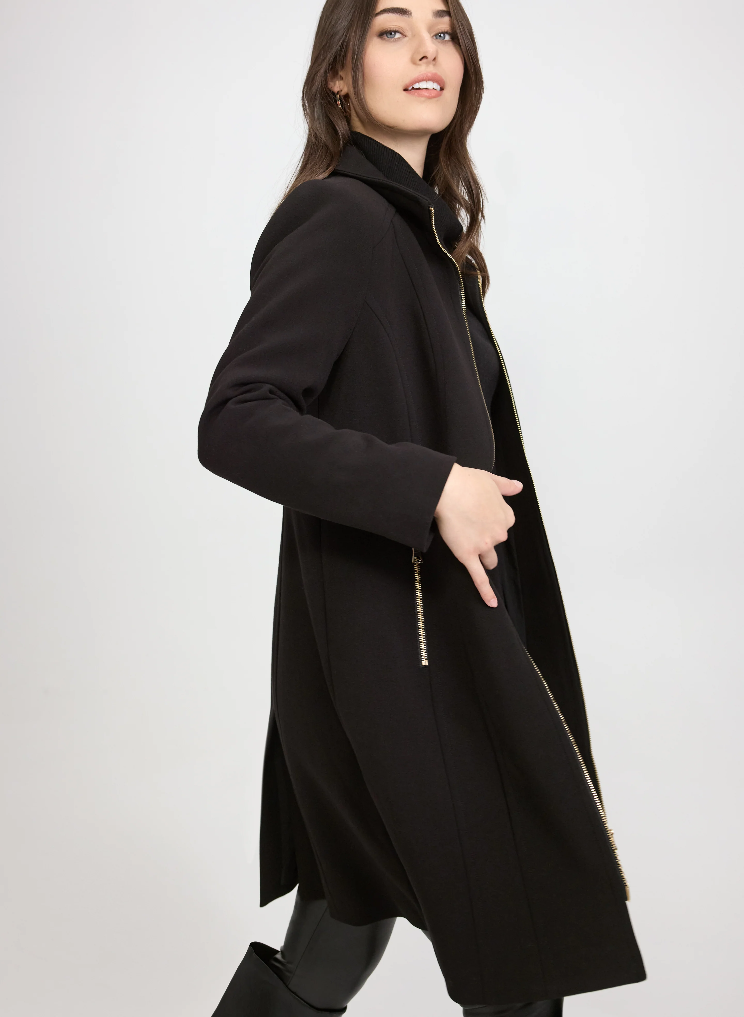 Stand Collar Coat - Image 3