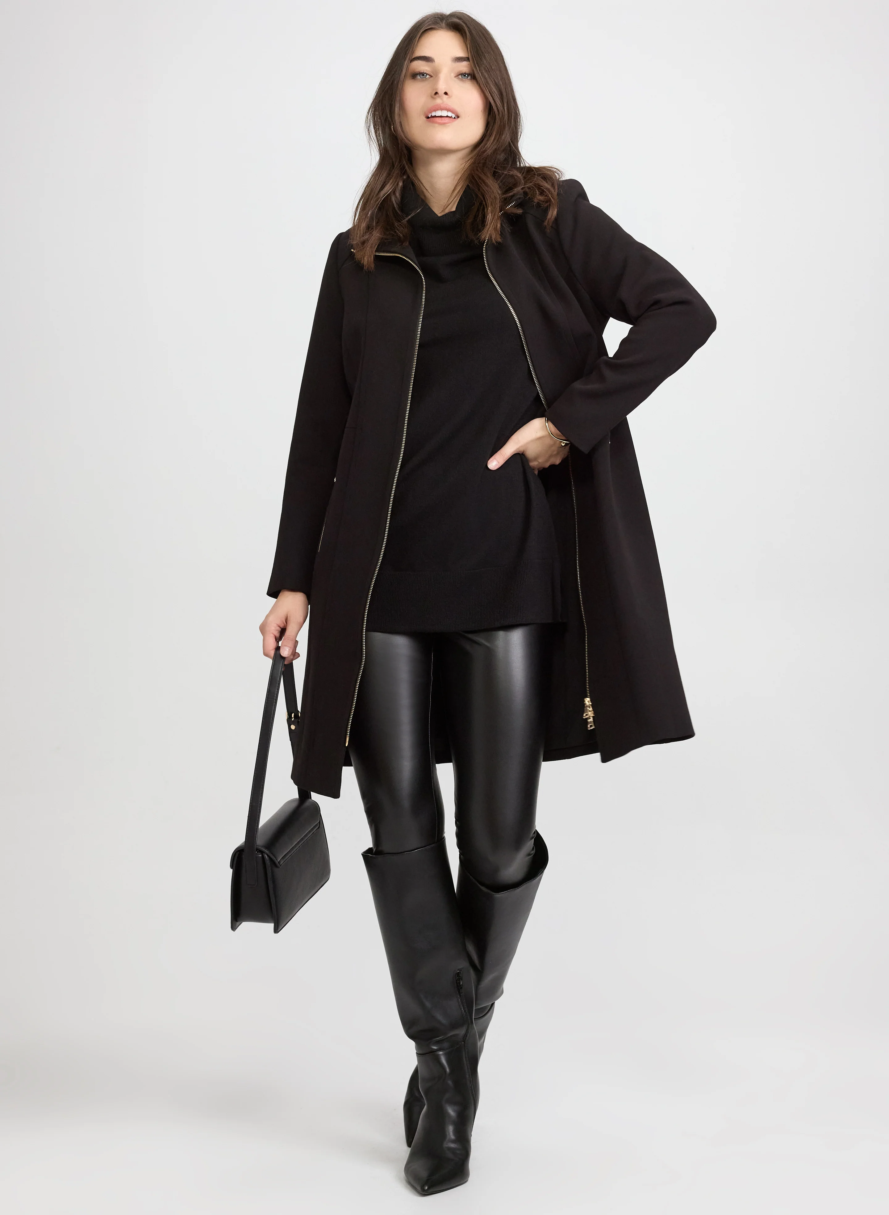 Stand Collar Coat - Image 4