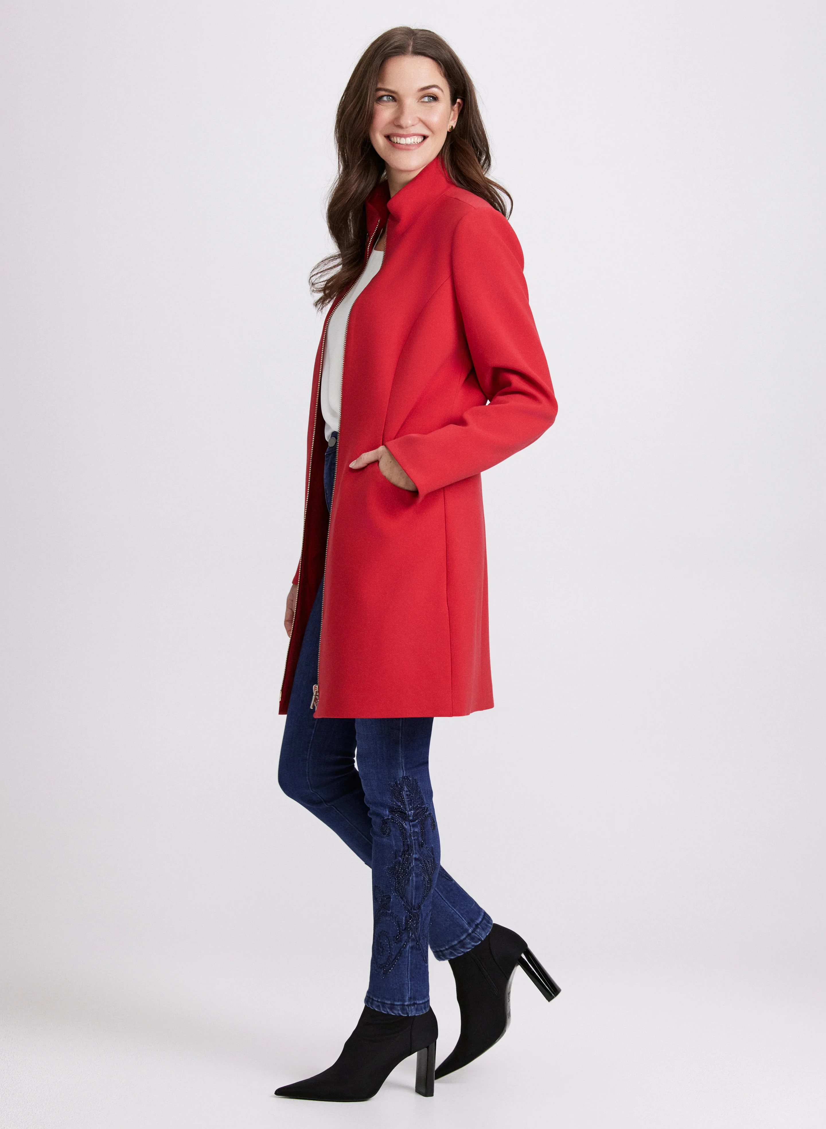 Stand Collar Coat - Image 3