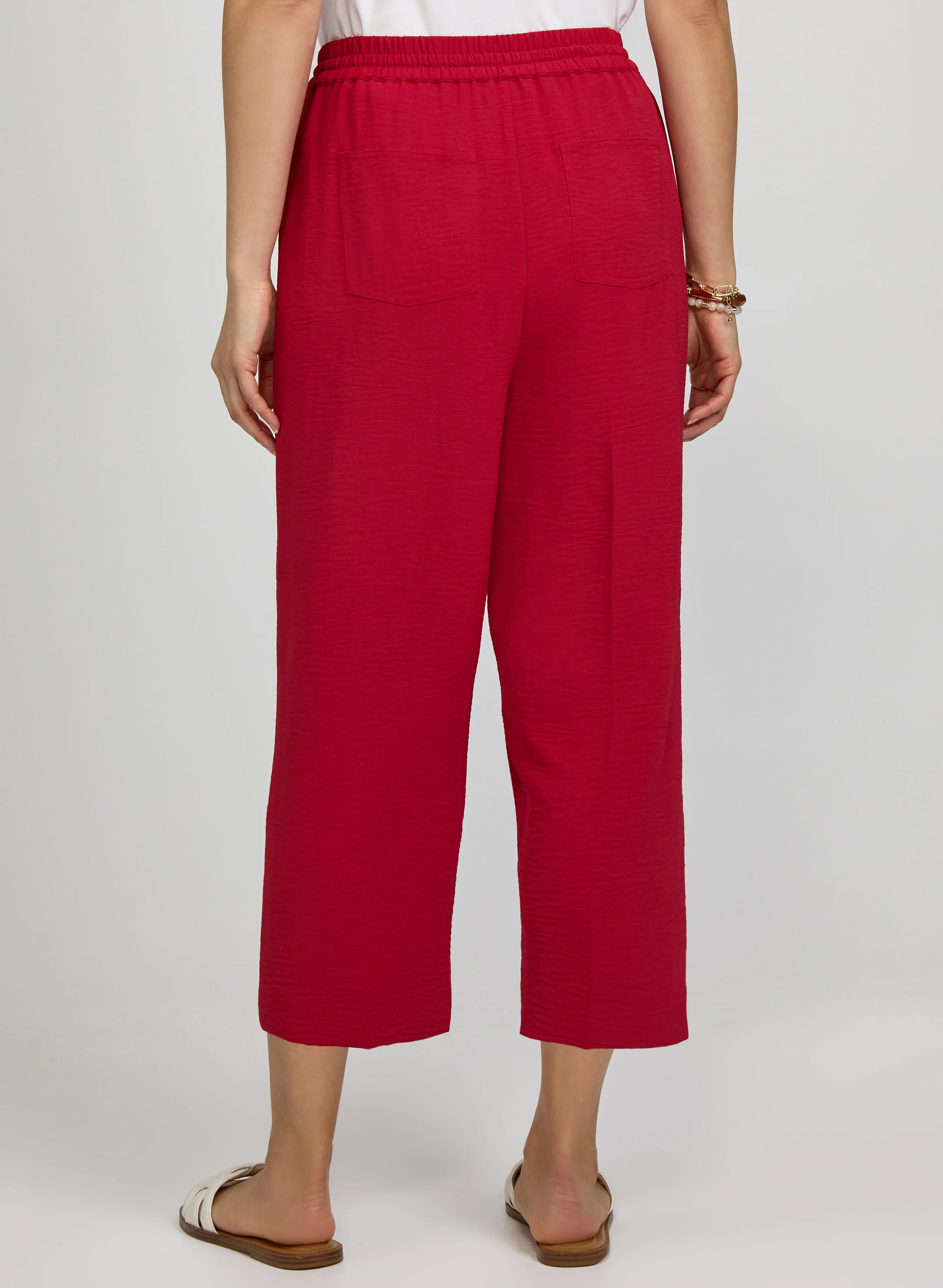 Straight-Leg Crinkle Capris - Image 2