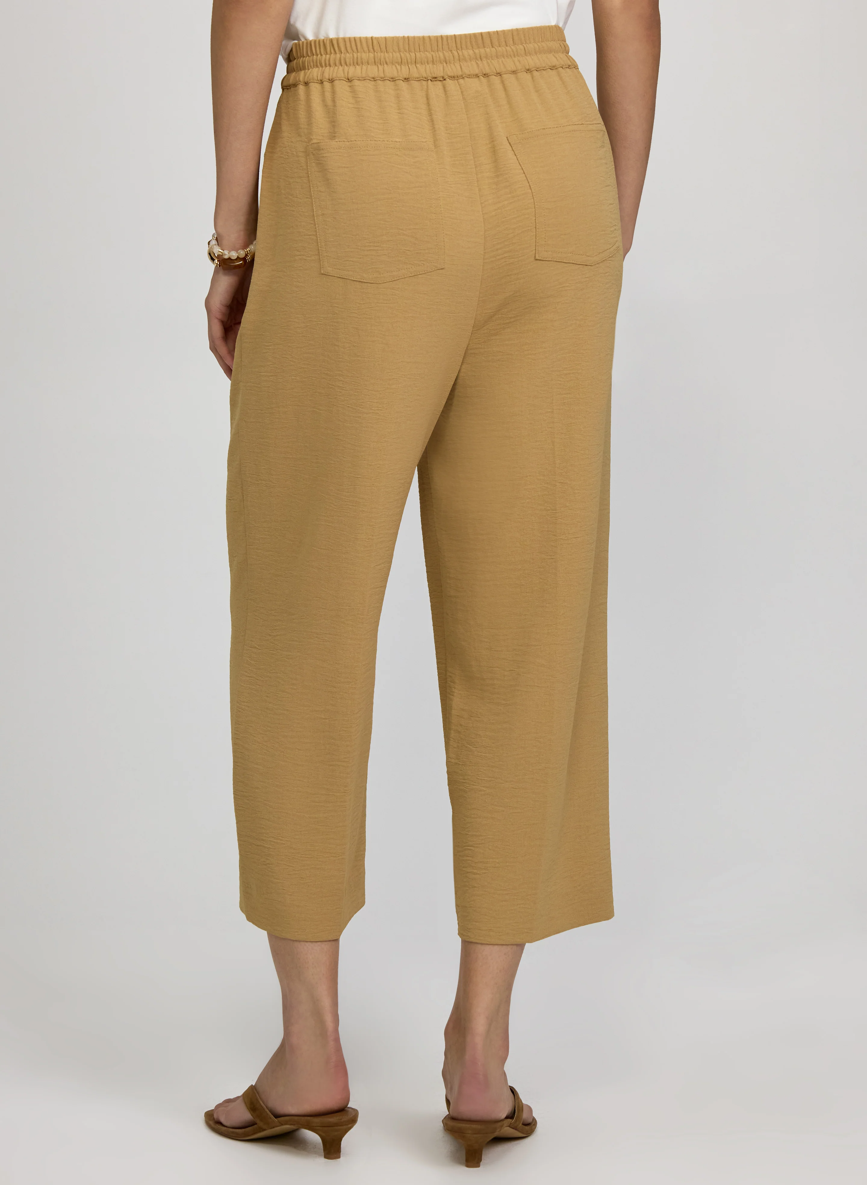 Straight-Leg Crinkle Capris - Image 2