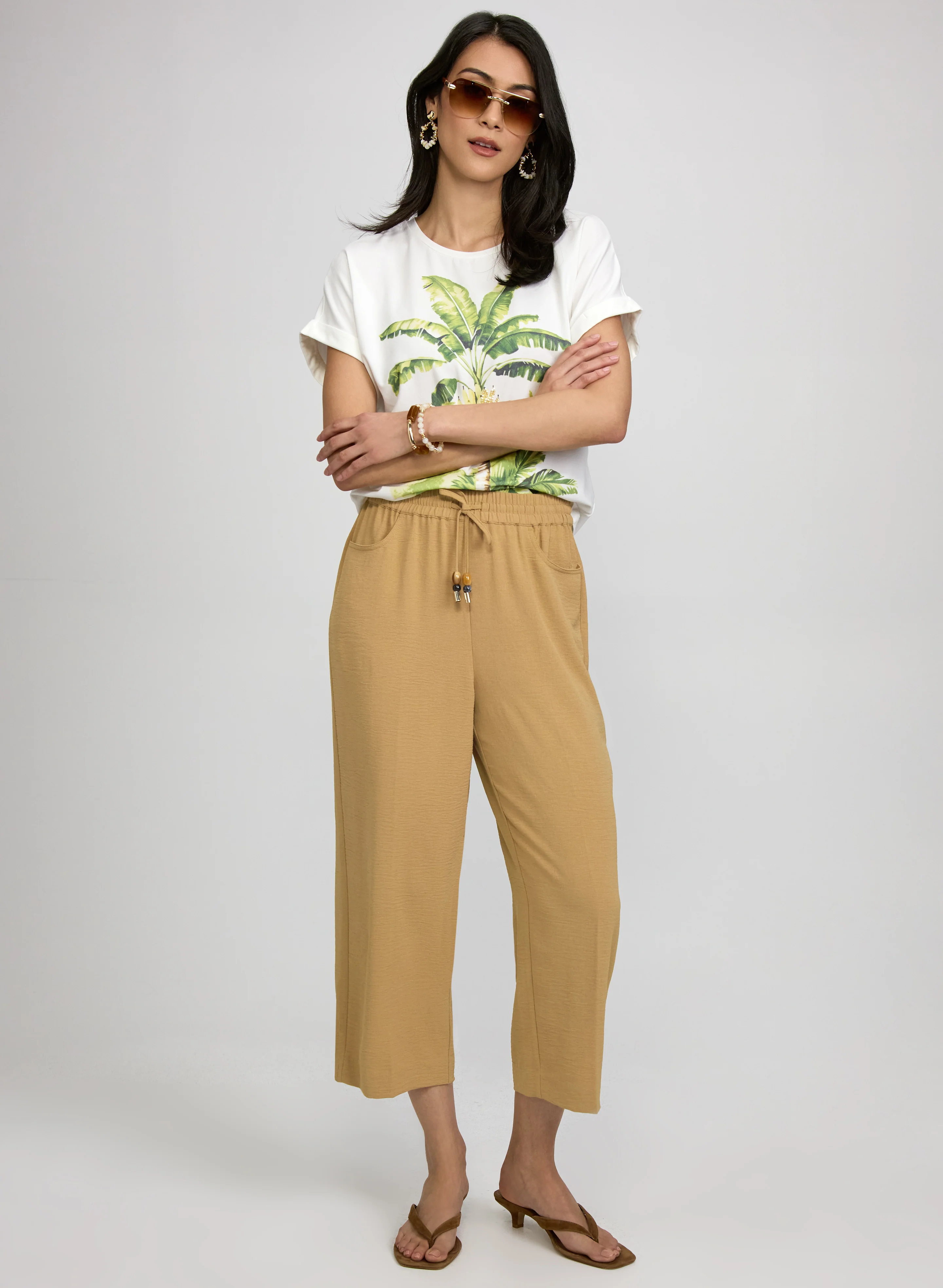 Straight-Leg Crinkle Capris - Image 3