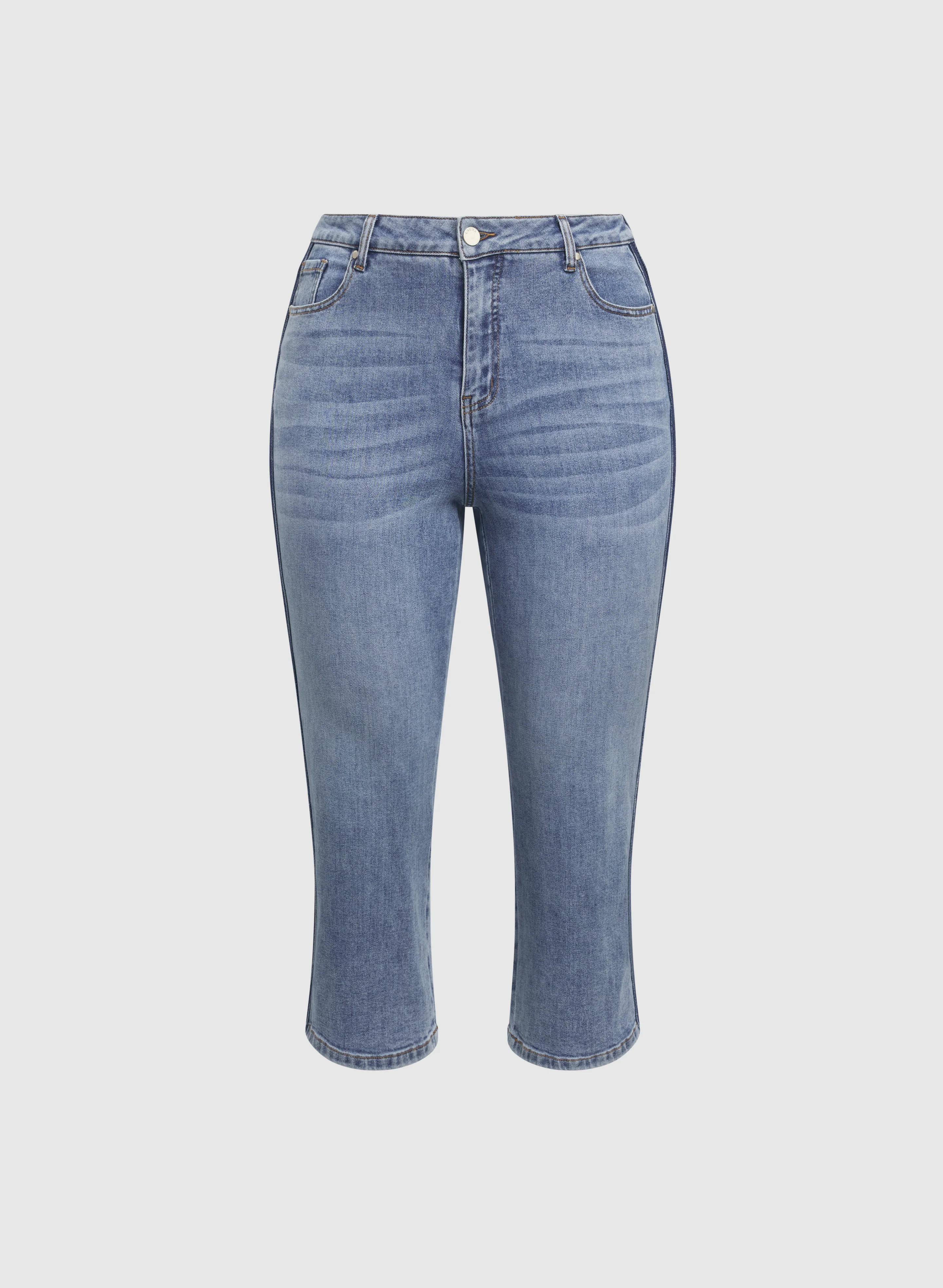 Straight-Leg Denim Capris - Image 6