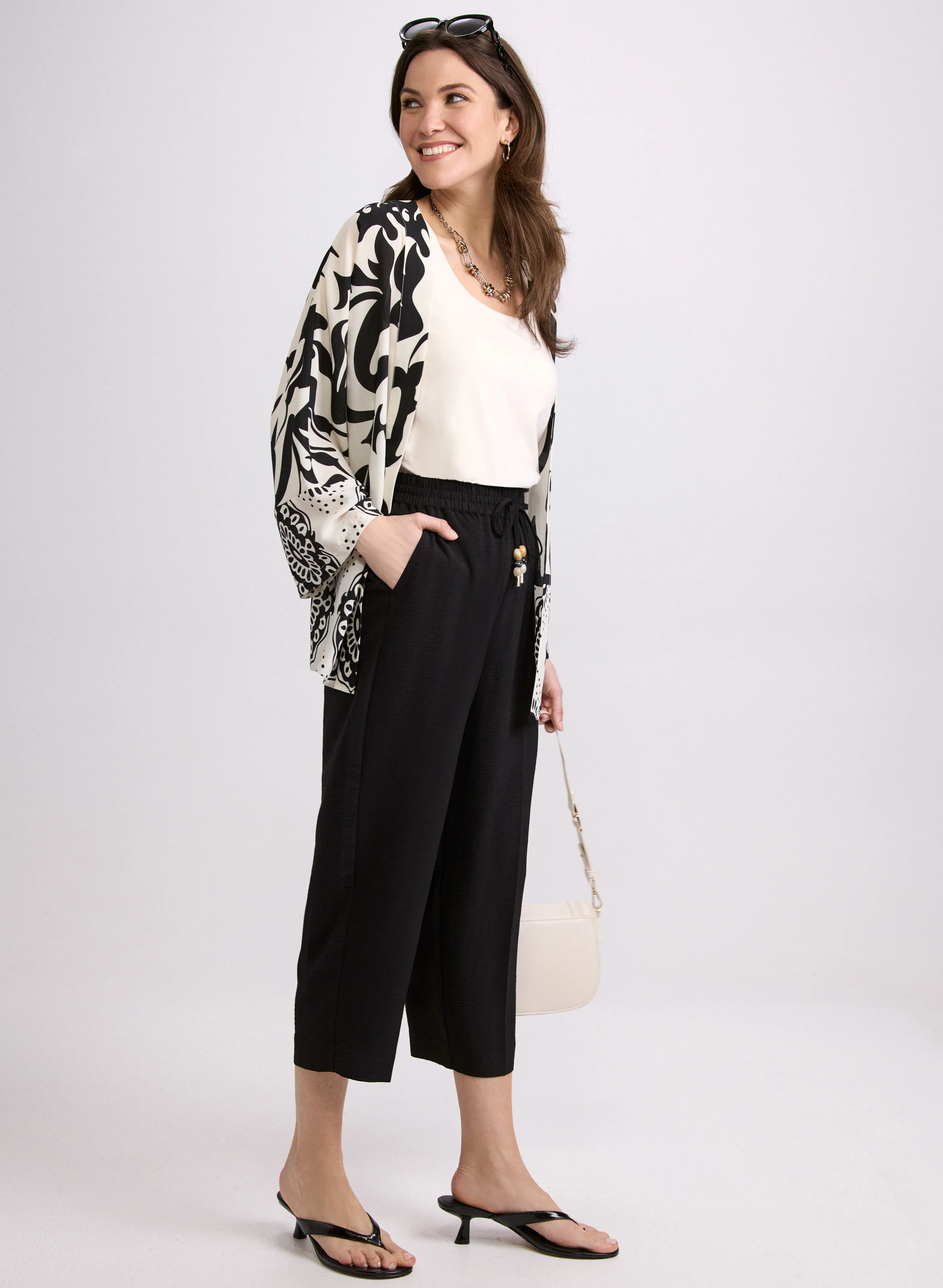 Straight-Leg Drawstring Capris - Image 3