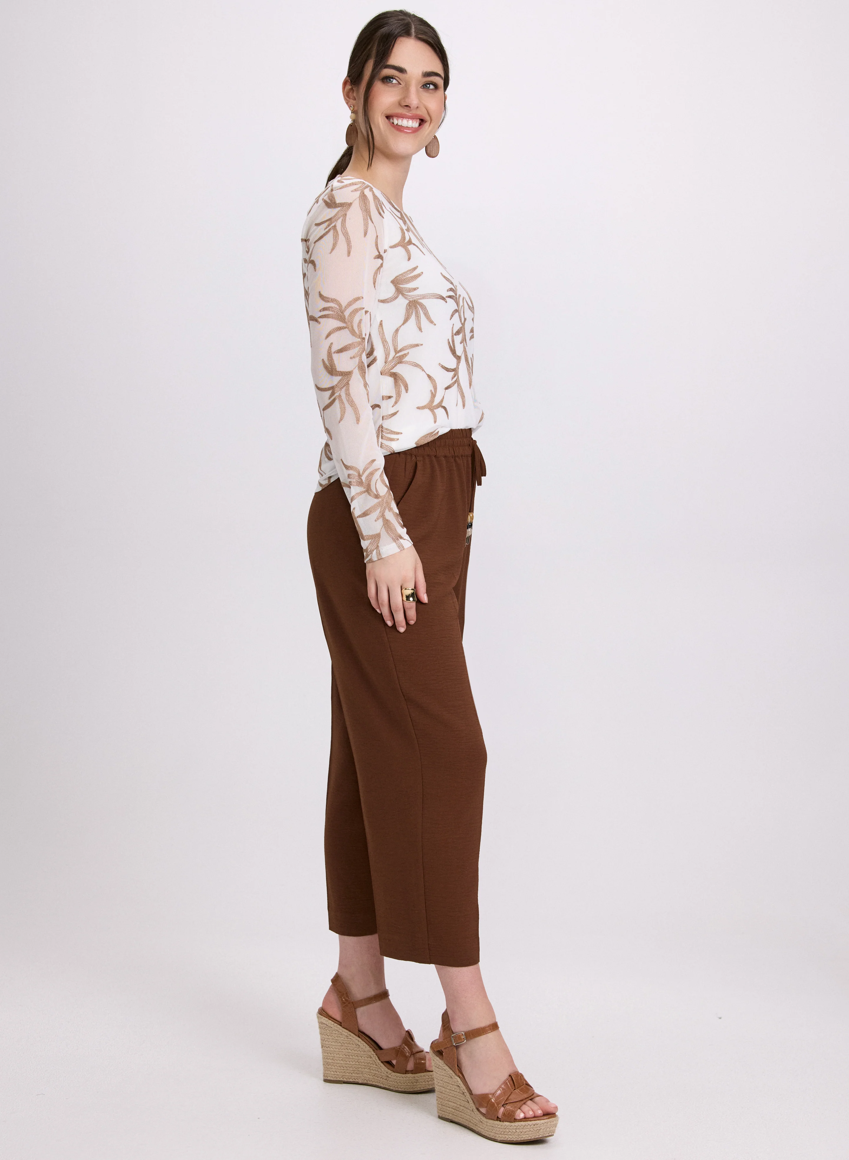 Straight-Leg Drawstring Capris - Image 5