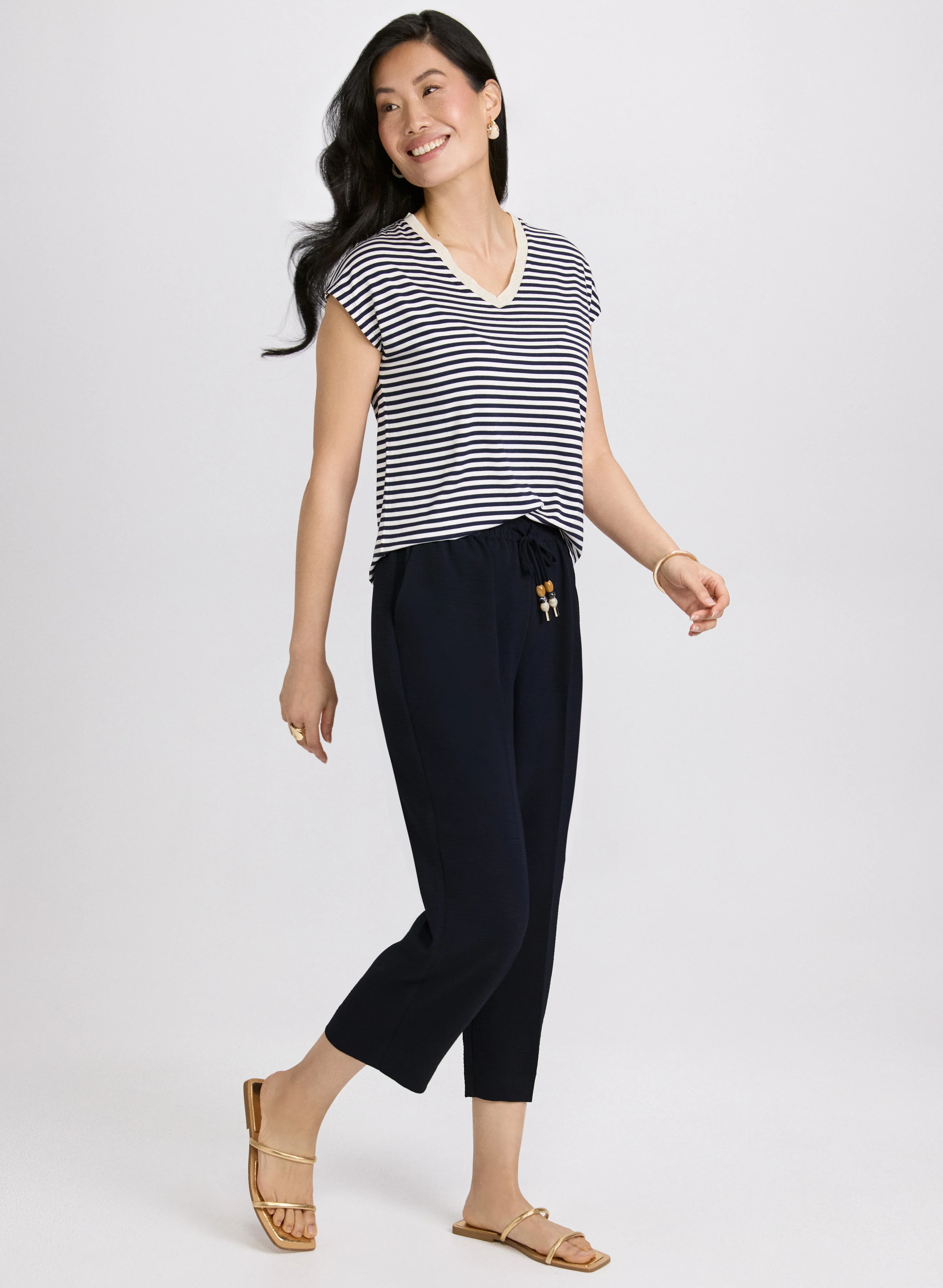 Straight-Leg Drawstring Capris - Image 3