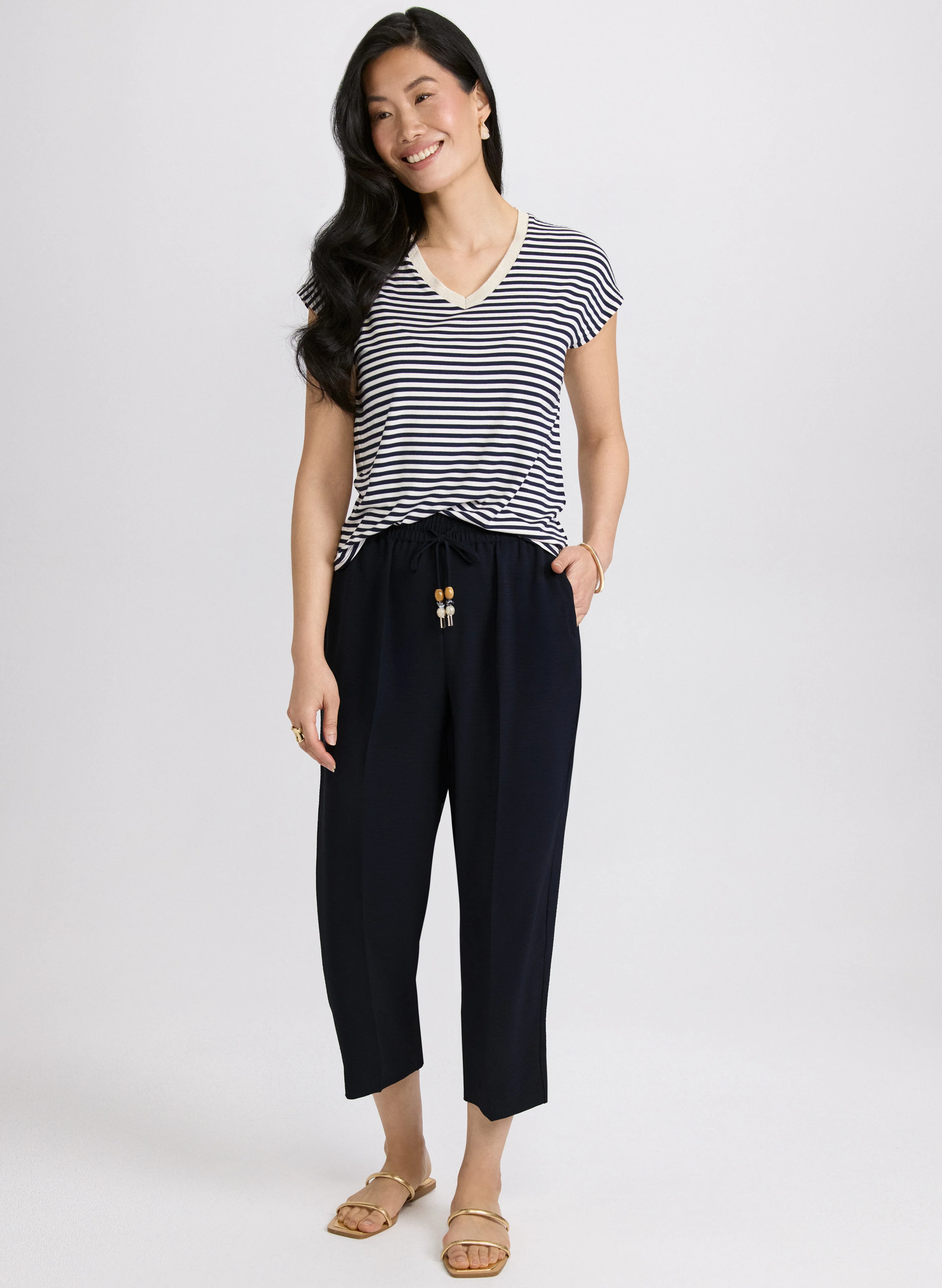 Straight-Leg Drawstring Capris - Image 5