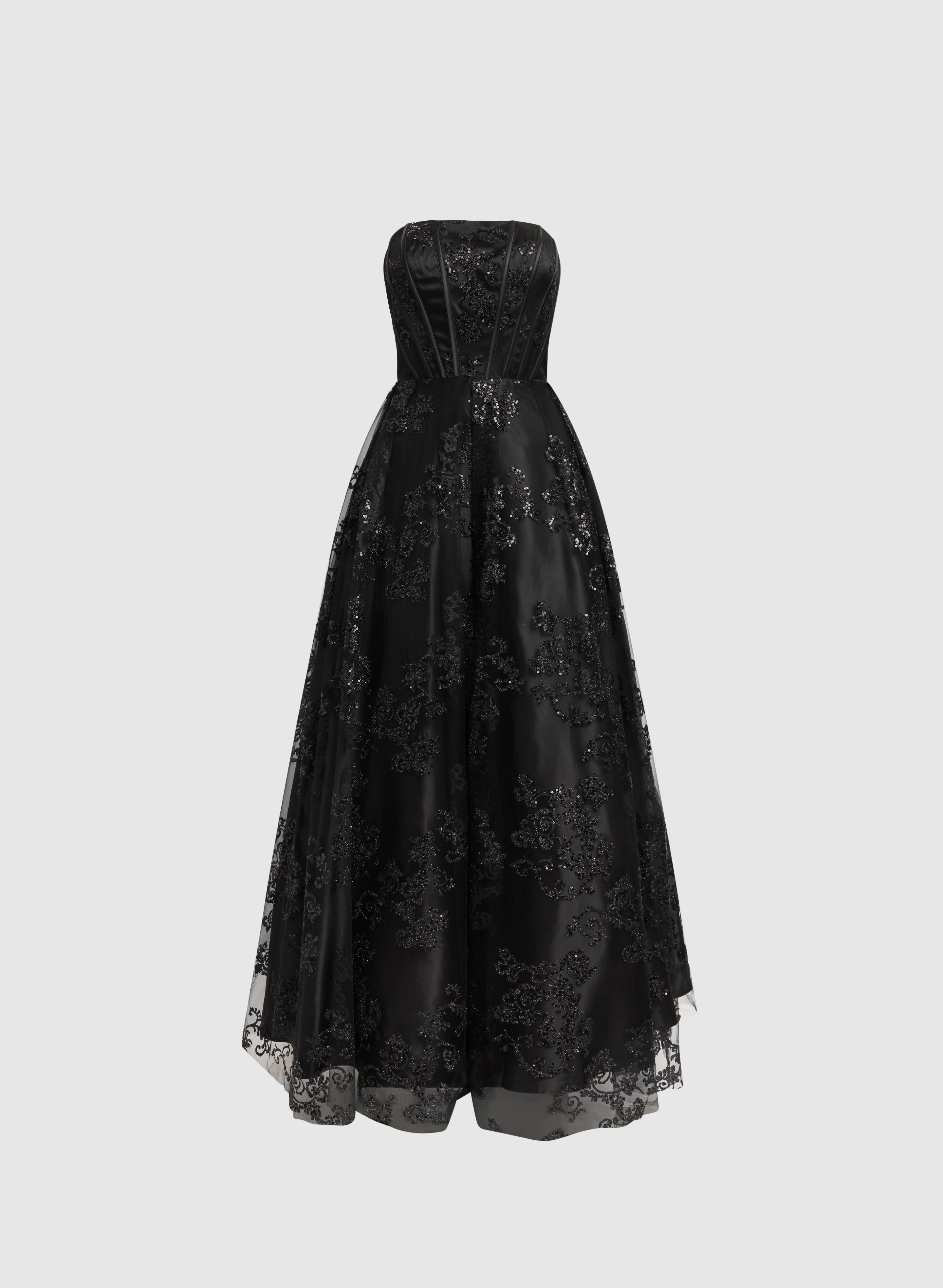 Strapless Floral Dress - Image 5