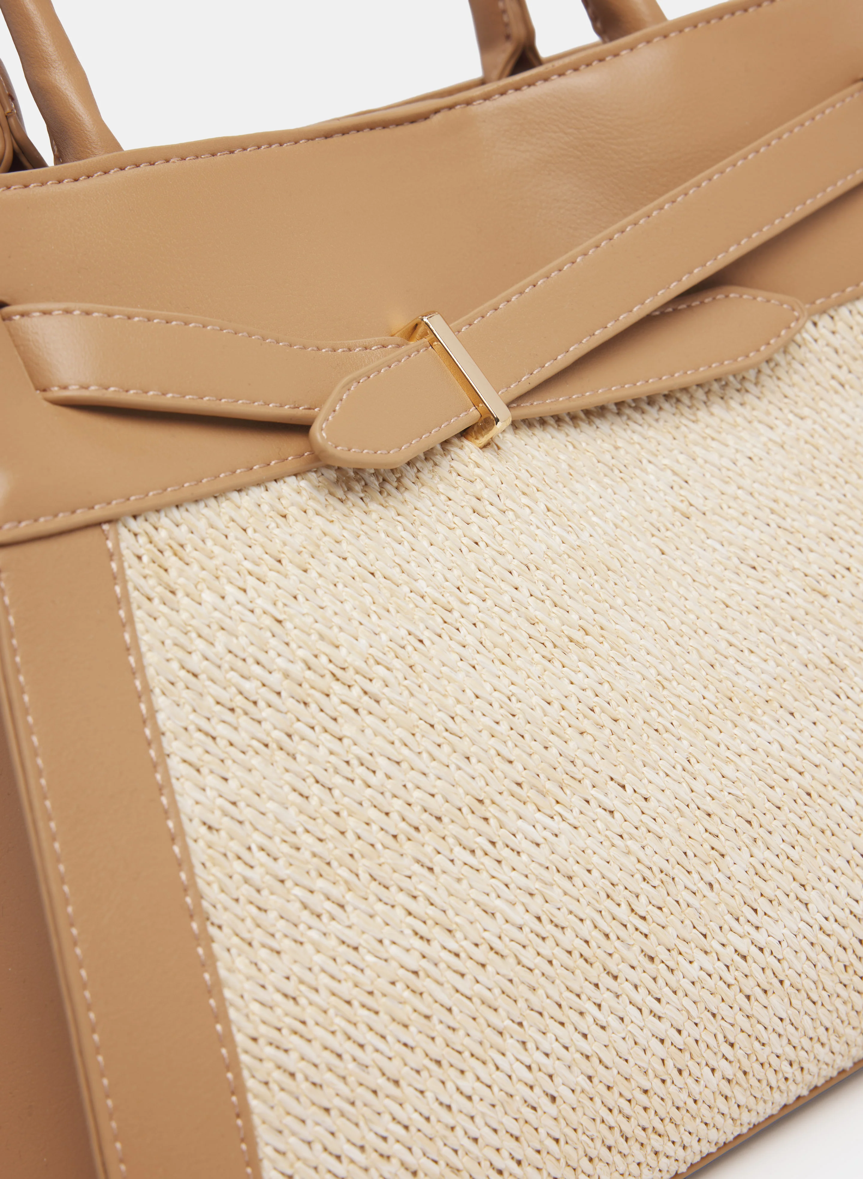 Straw Front Handbag - Image 2
