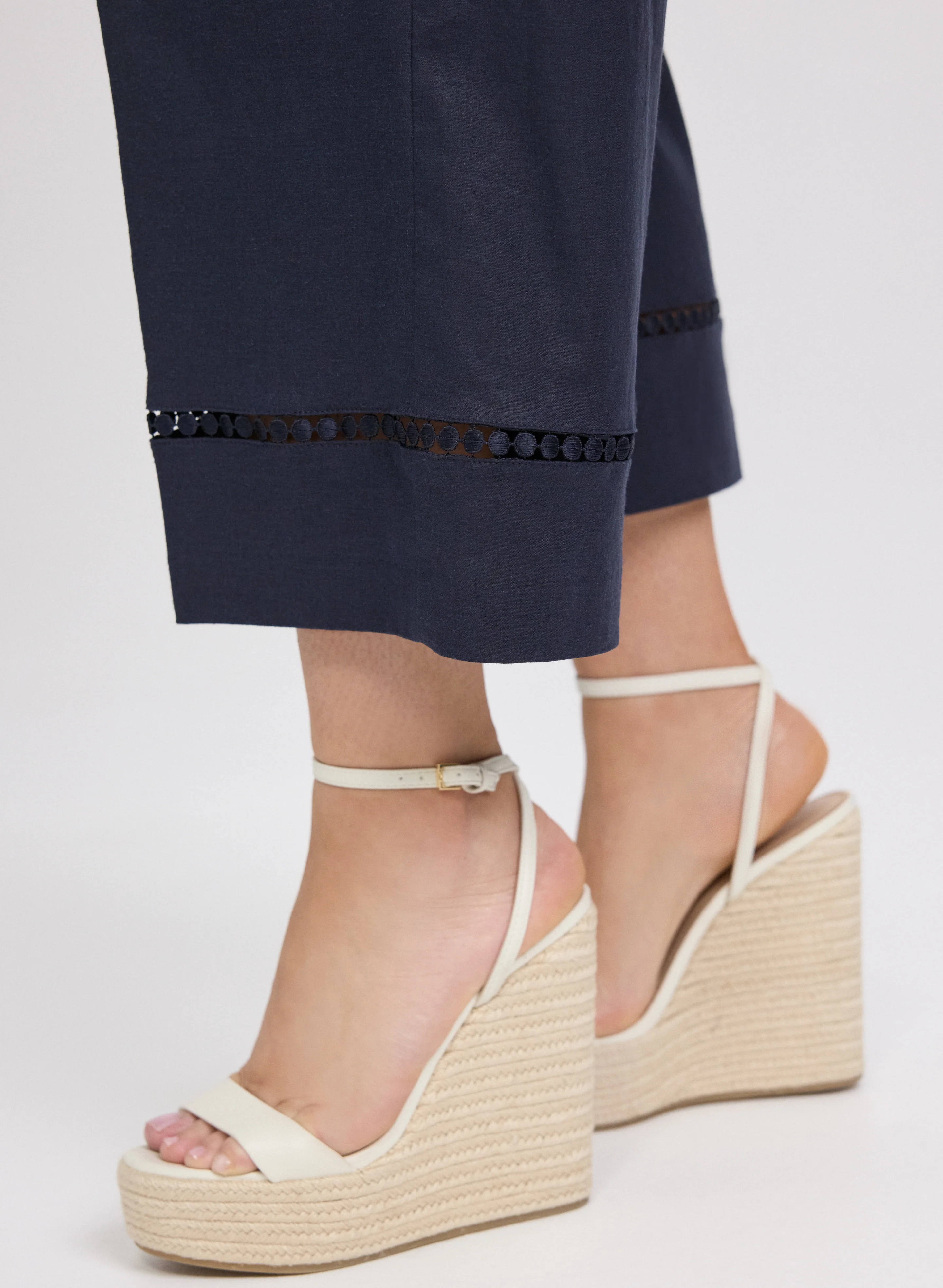 Stretch-Linen Culottes - Image 2