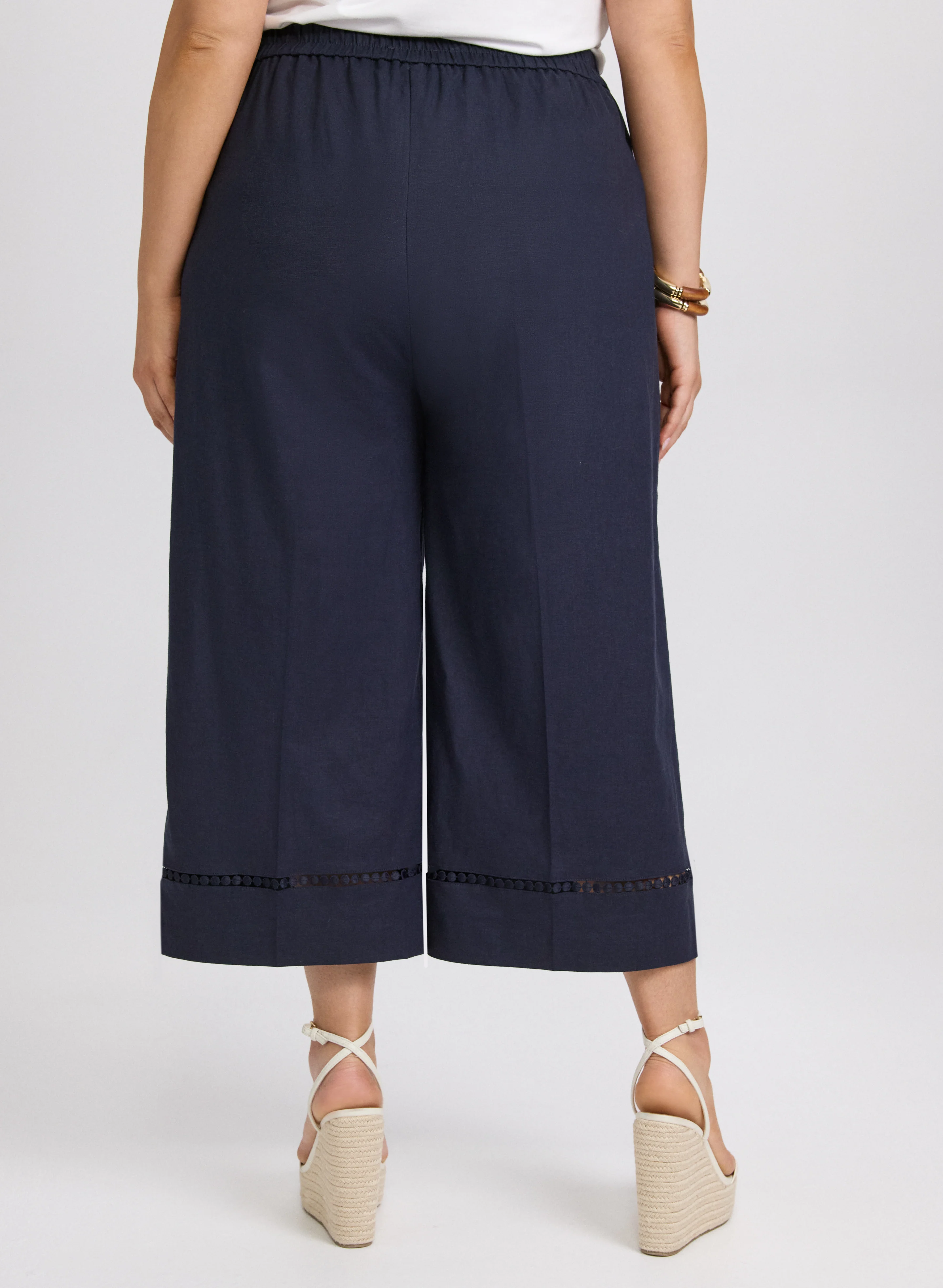 Stretch-Linen Culottes - Image 4