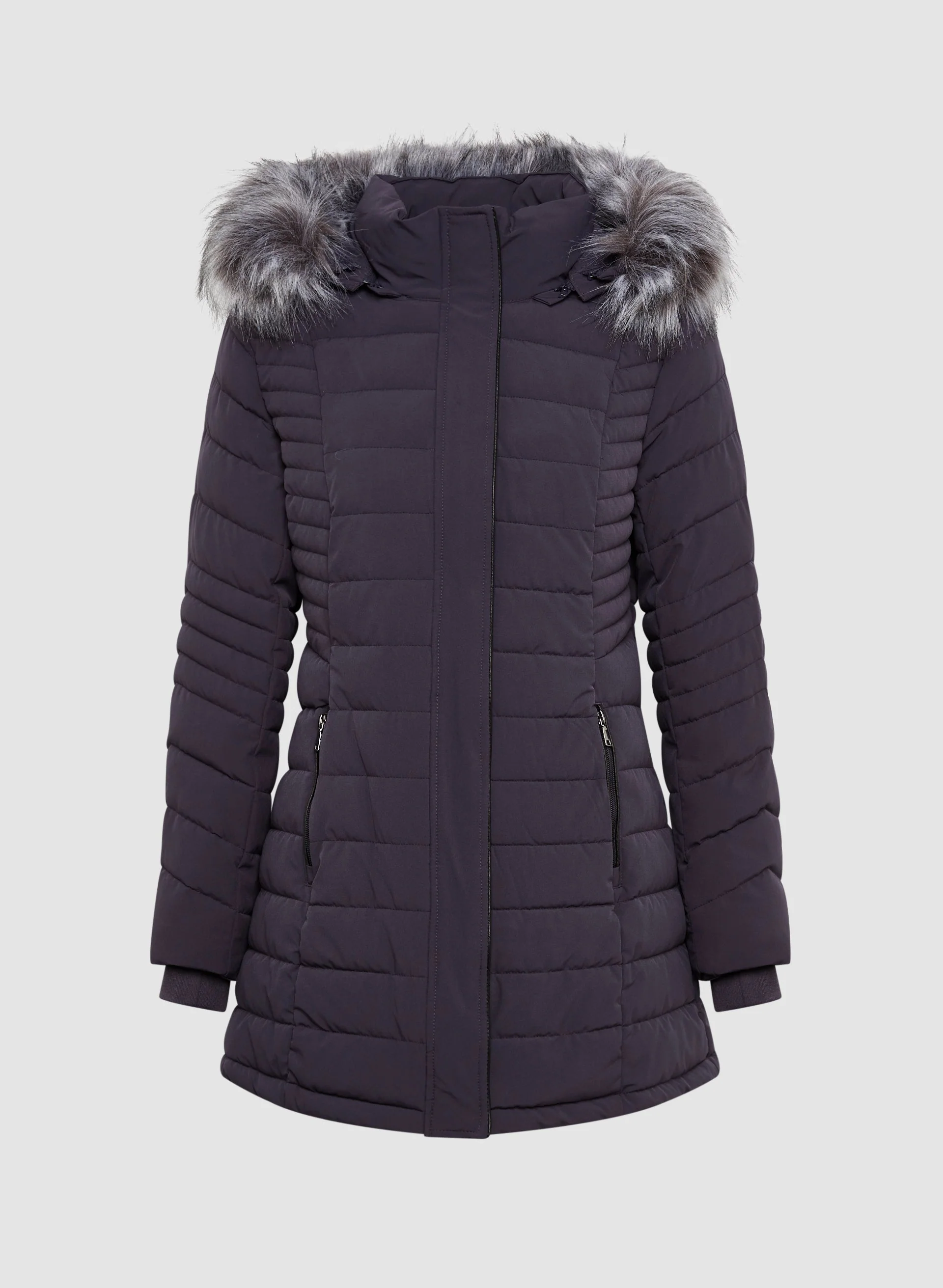 Stretch Recycled Vegan Down Coat - Image 6