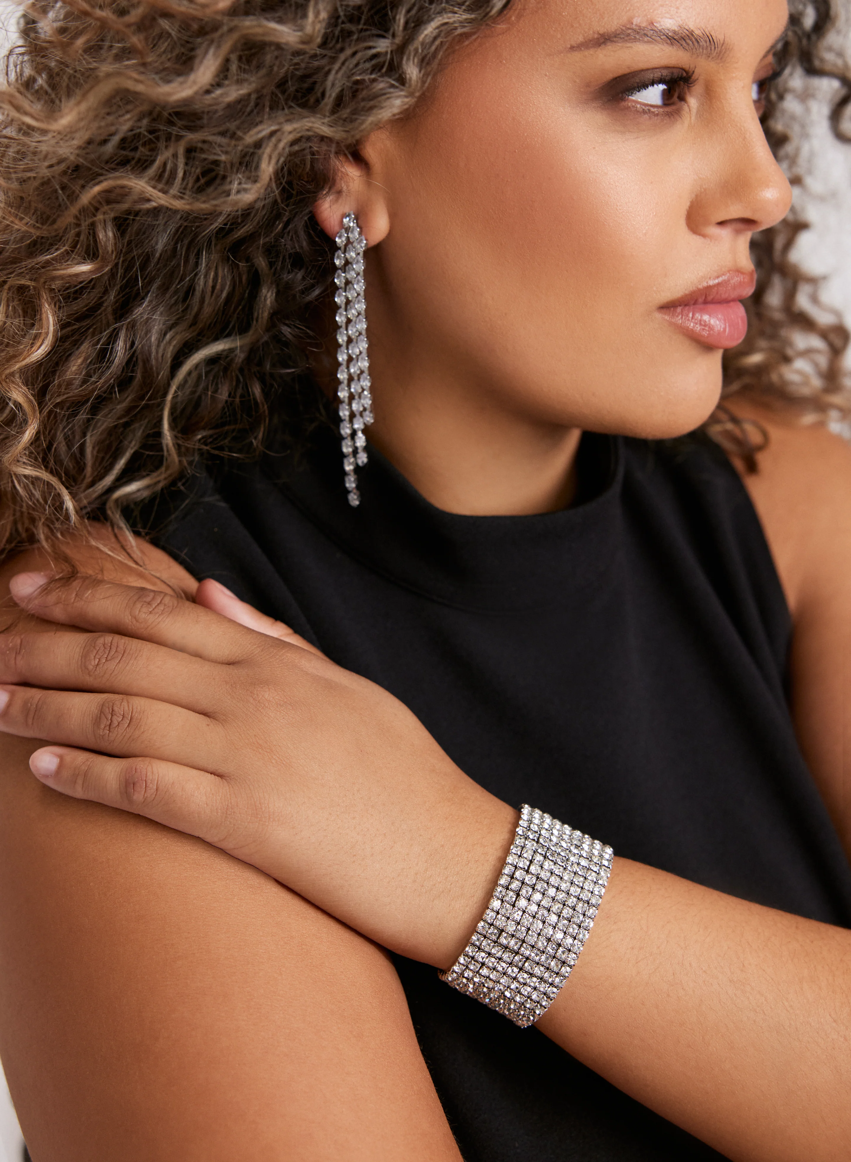 Stretch Rhinestone Bracelet - Image 3