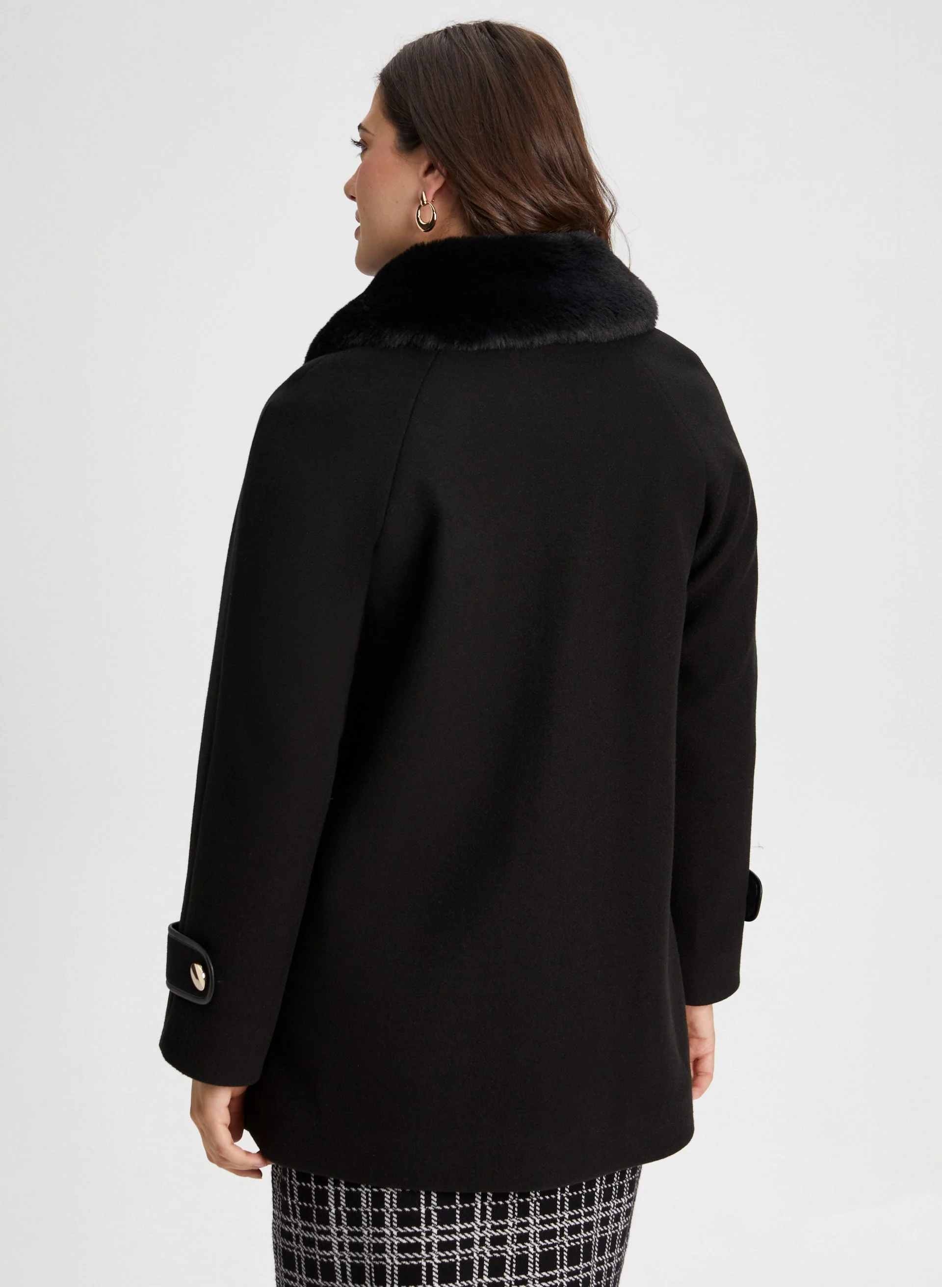 Stretch Wool Blend Coat - Image 4