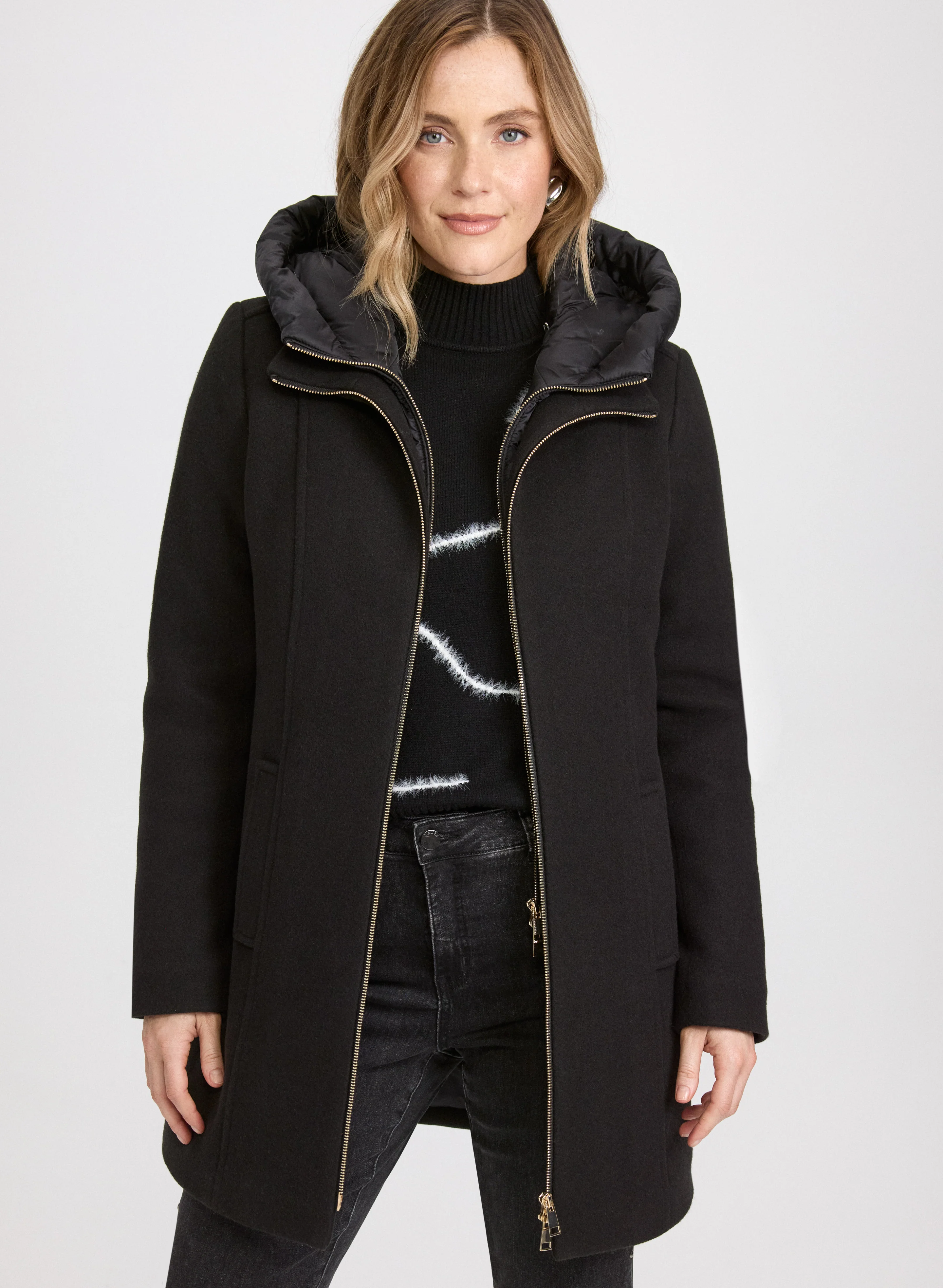 Stretch Wool Blend Coat - Image 8