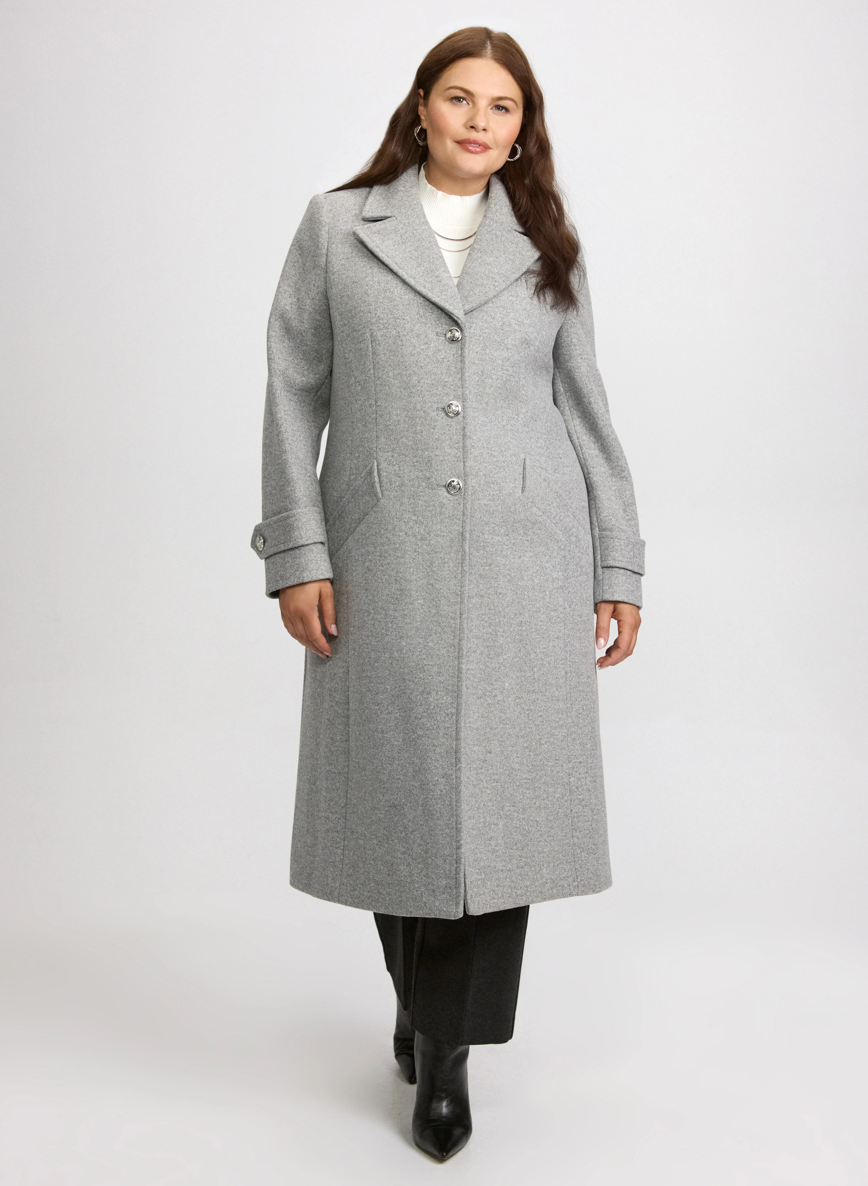 Stretch Wool-Blend Coat - Image 6
