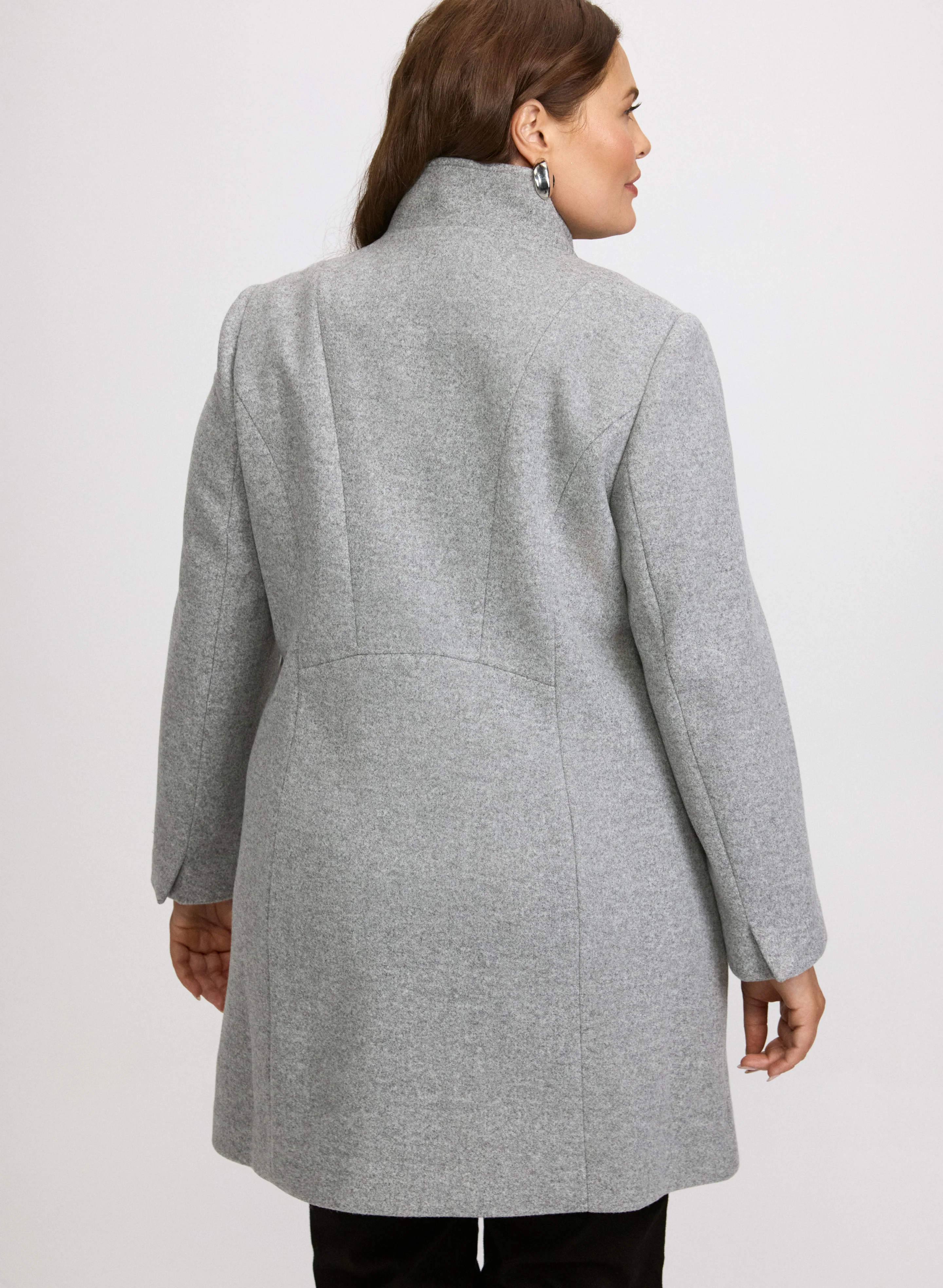 Stretch Wool-Blend Coat - Image 11
