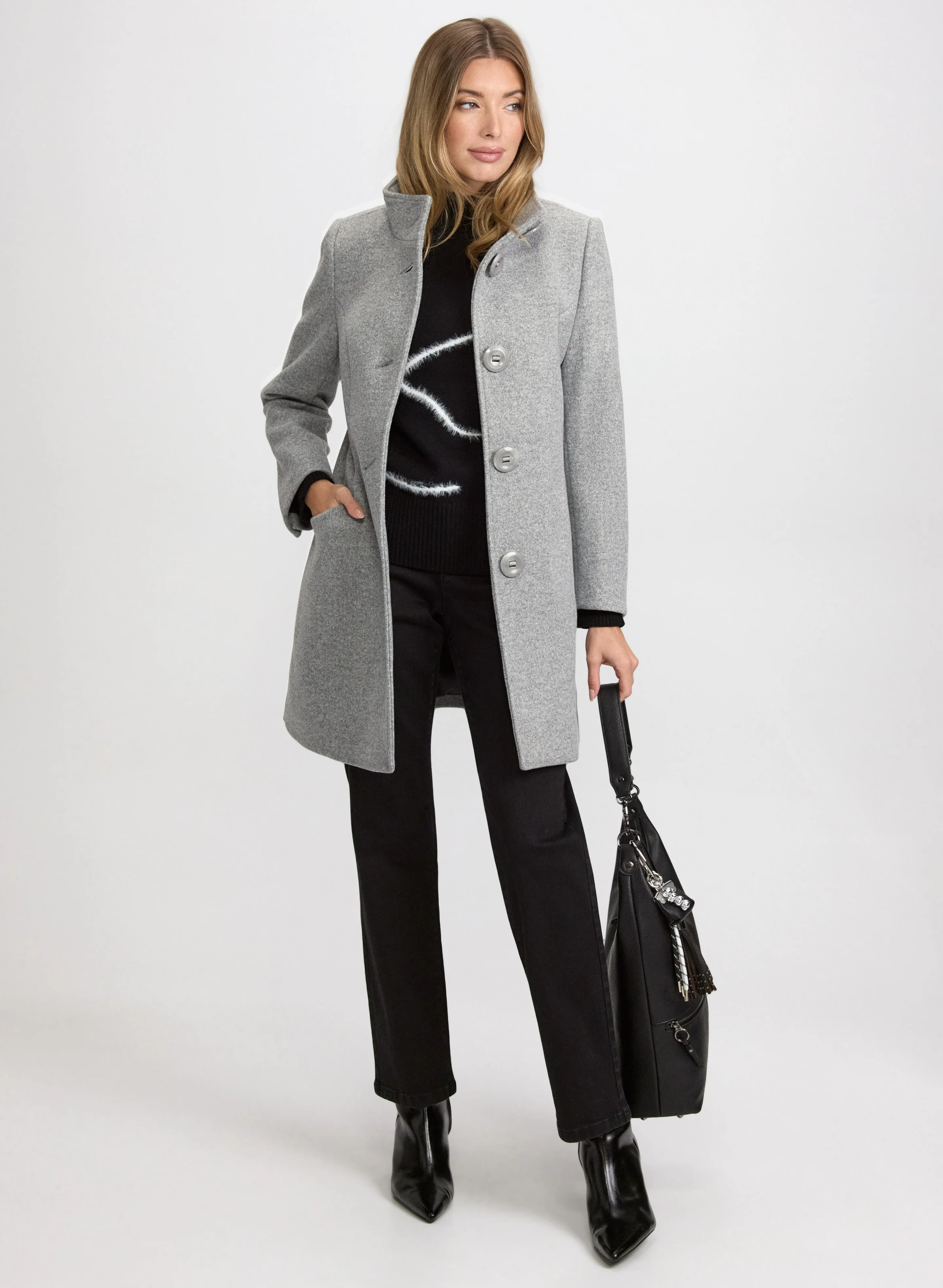 Stretch Wool-Blend Coat - Image 7