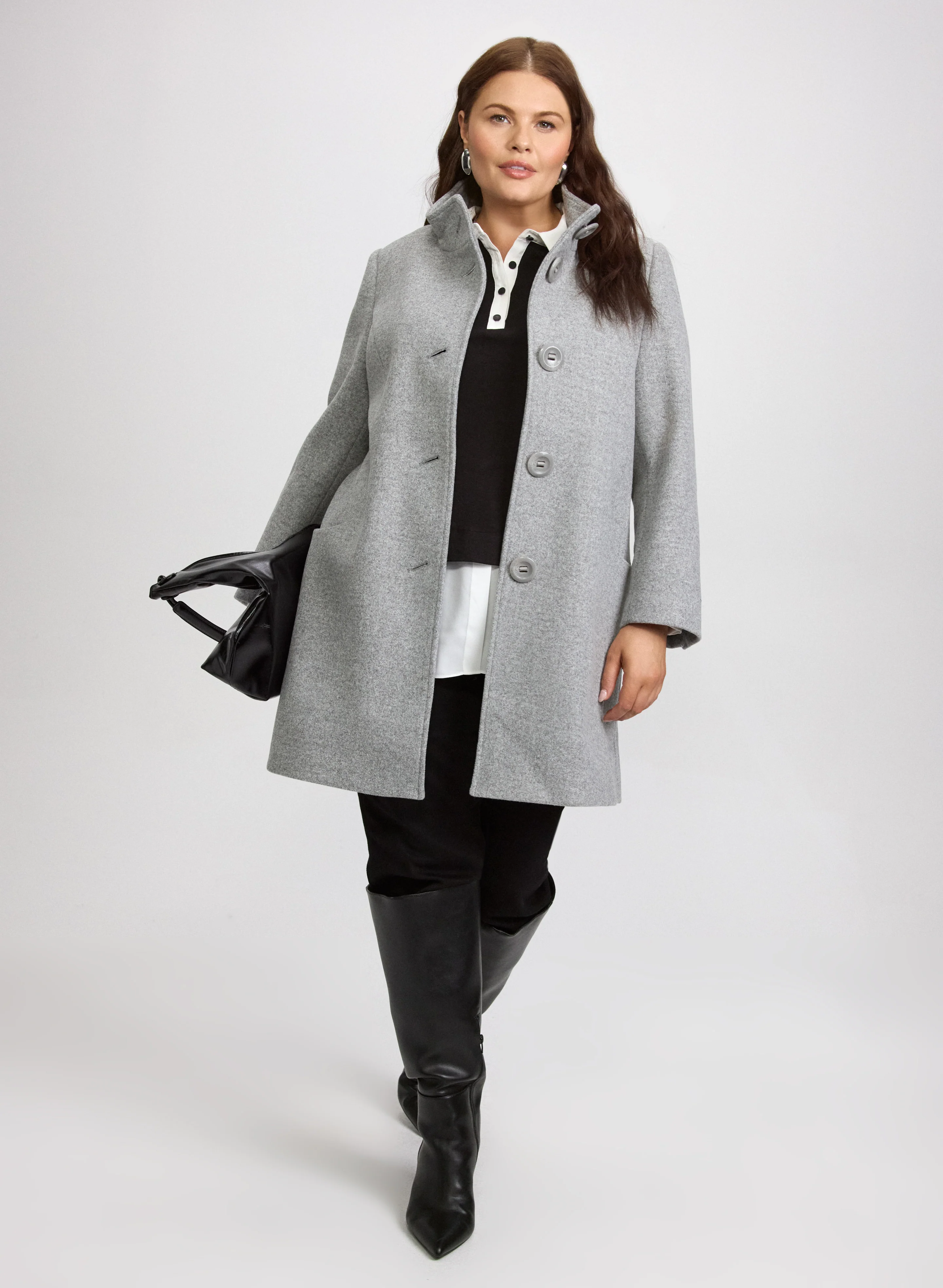 Stretch Wool-Blend Coat - Image 8