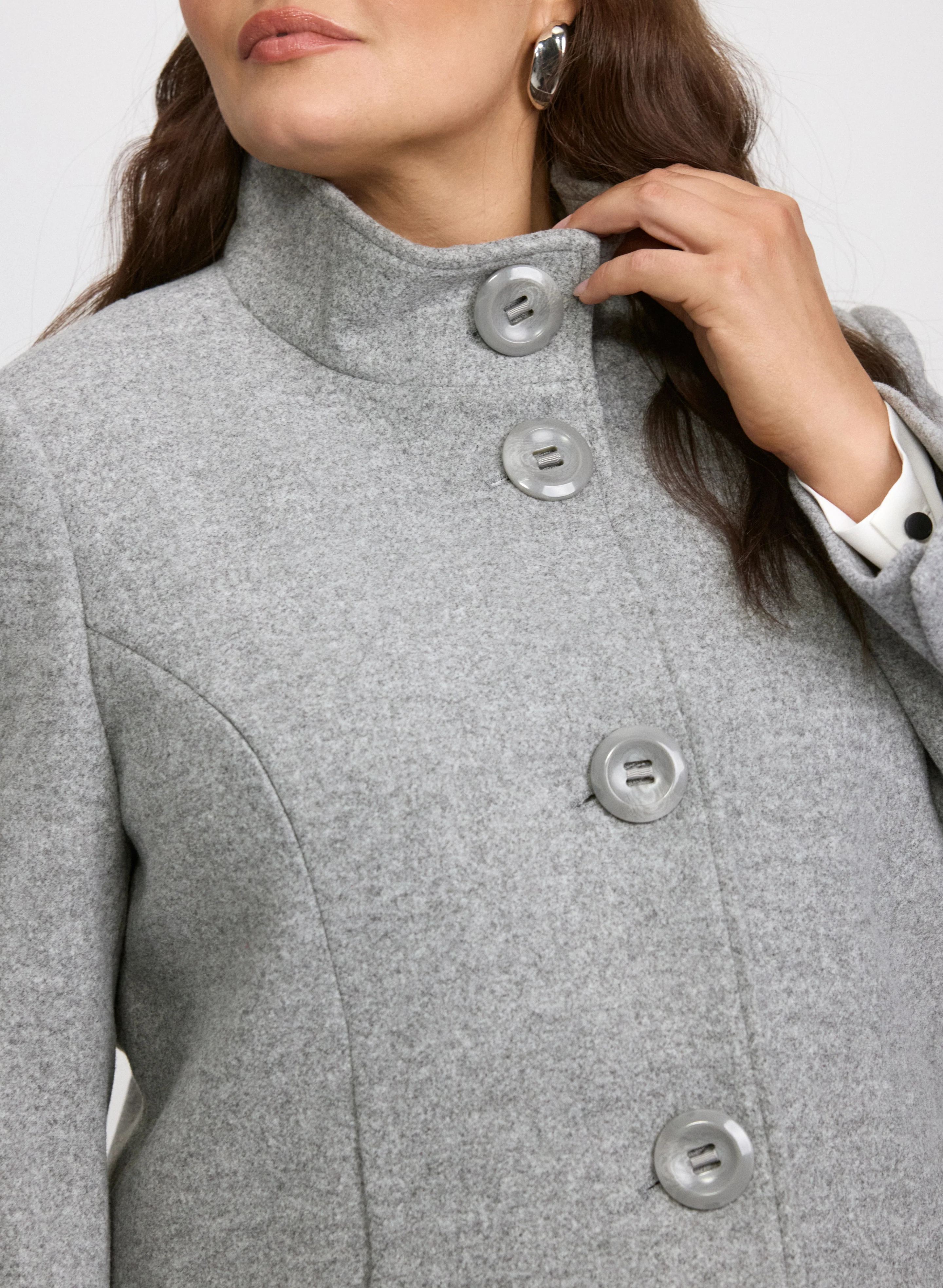 Stretch Wool-Blend Coat - Image 9