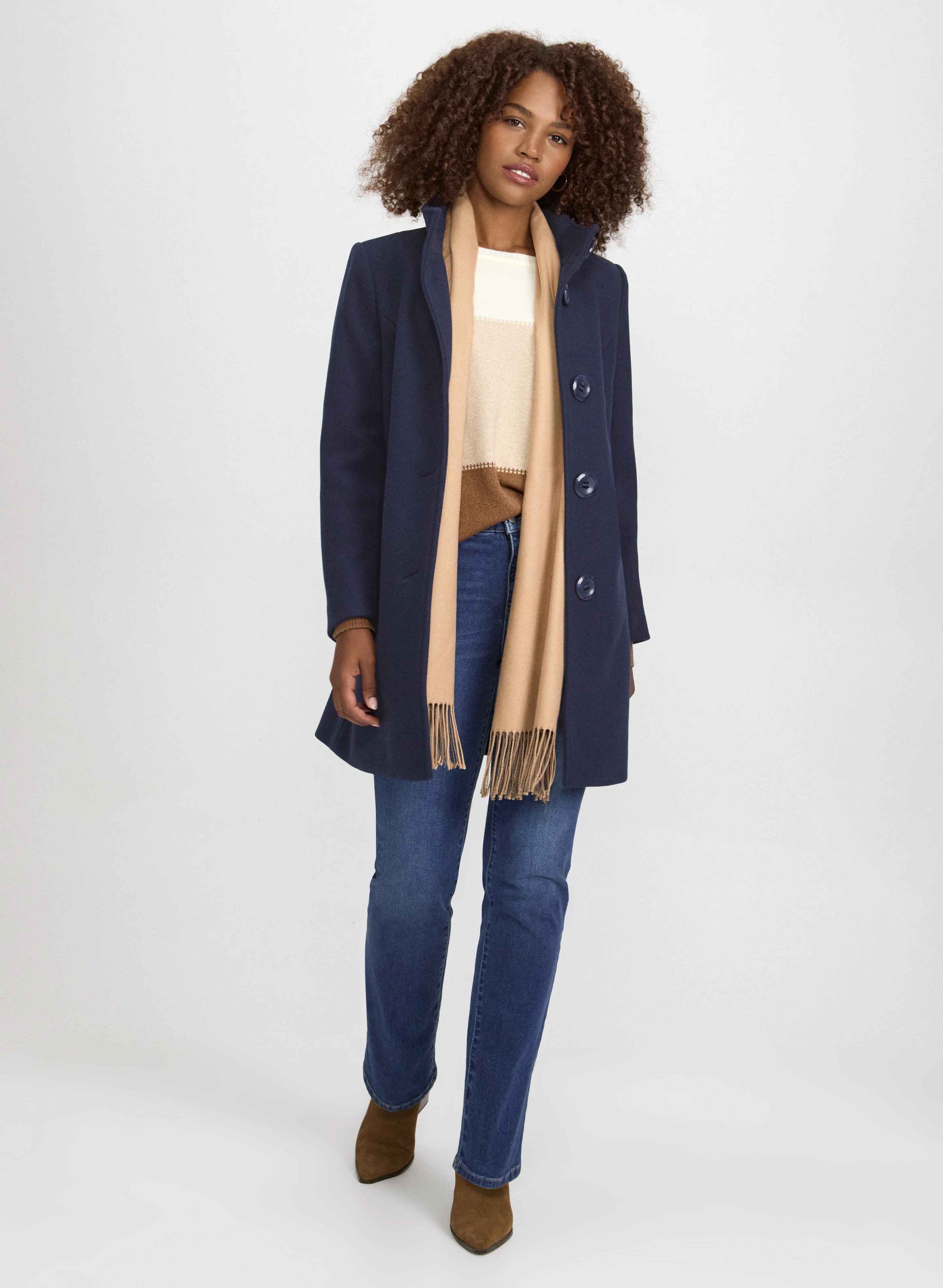 Stretch Wool-Blend Coat - Image 3