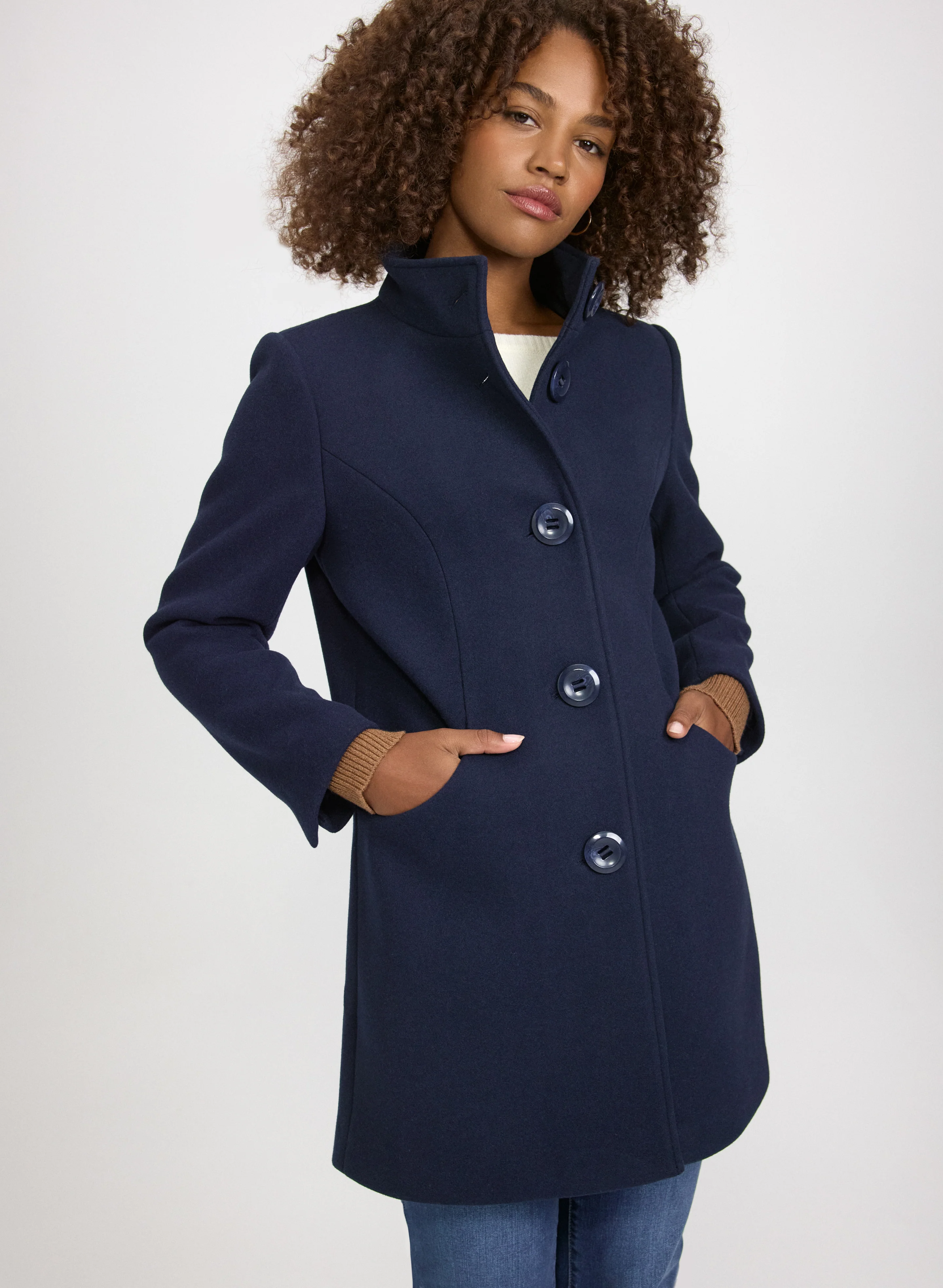 Stretch Wool-Blend Coat - Image 8