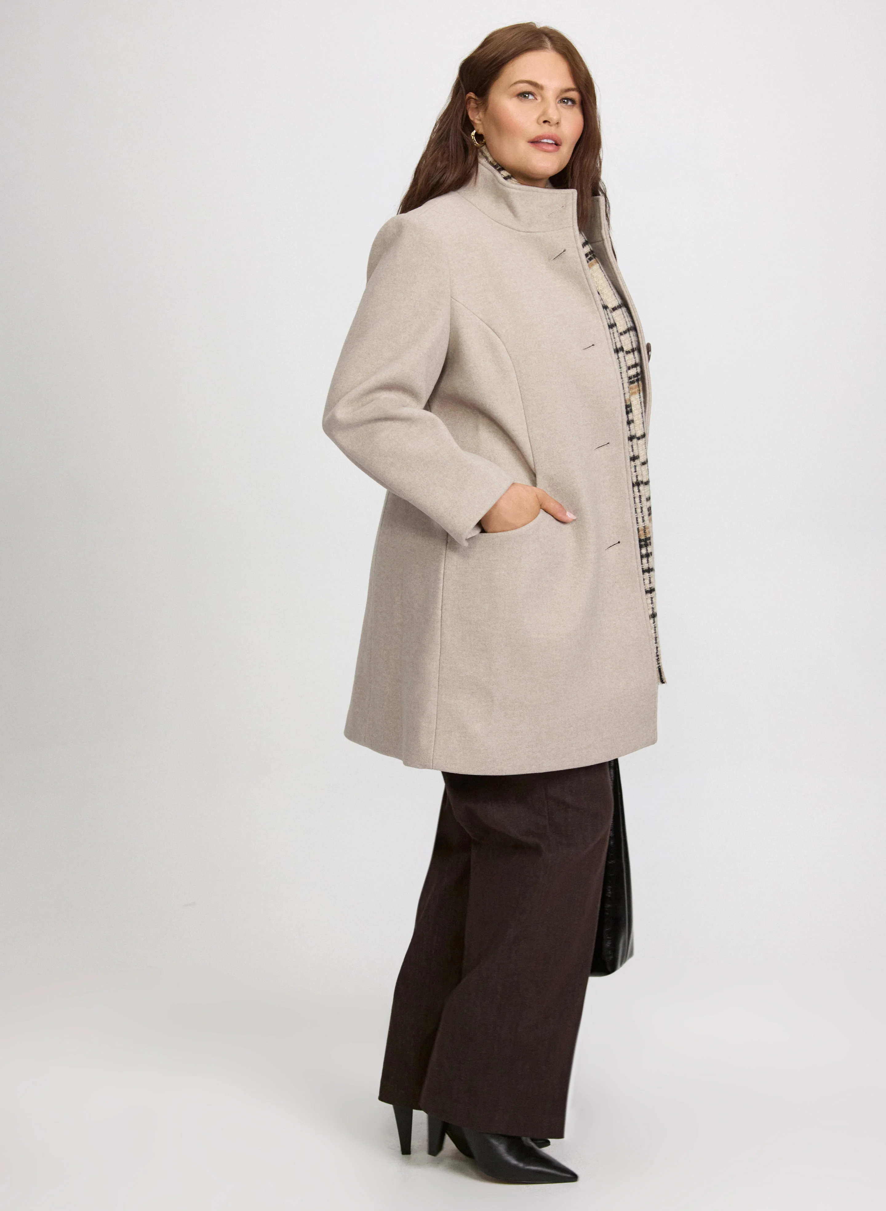 Stretch Wool-Blend Coat - Image 13