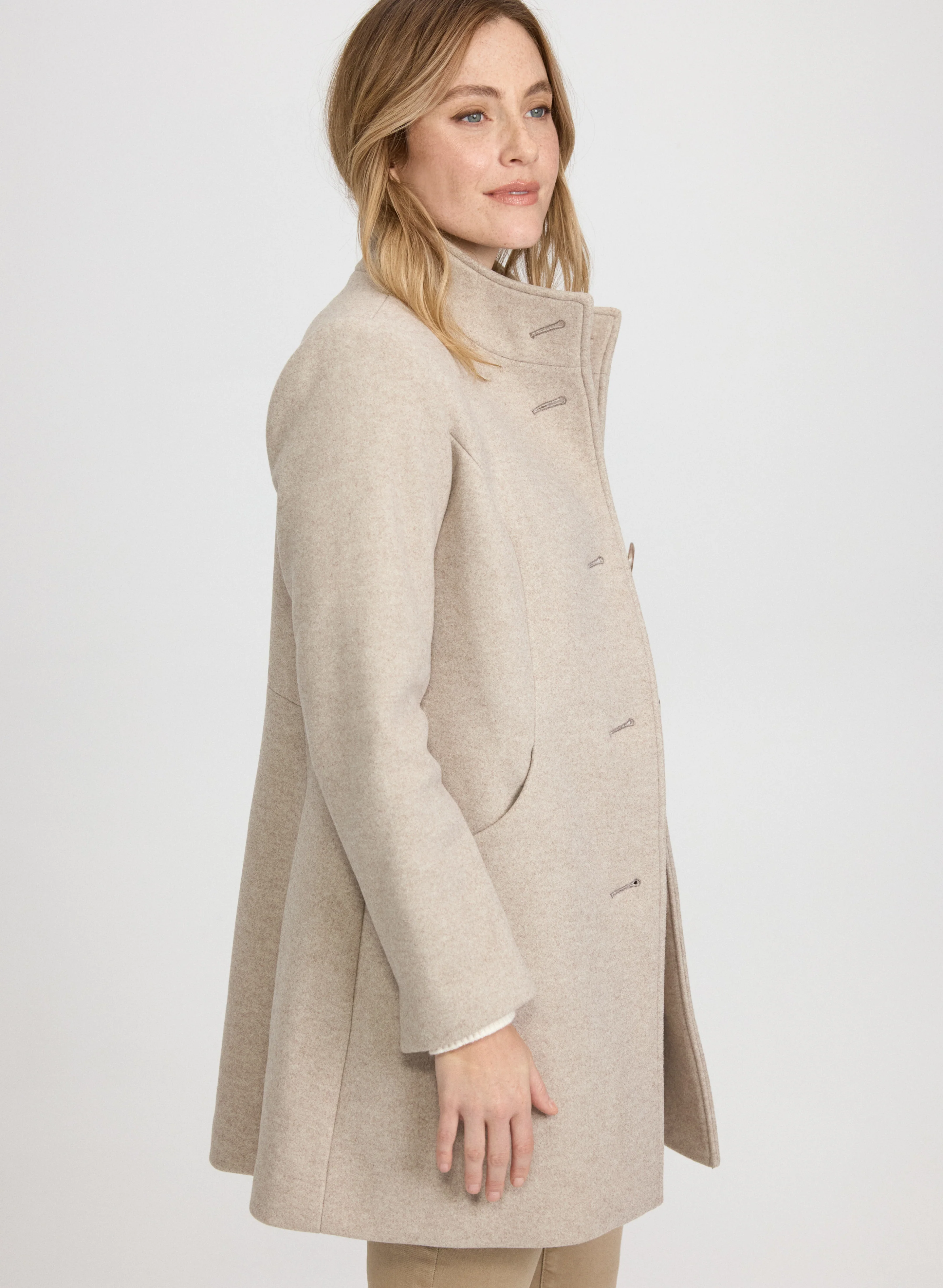 Stretch Wool-Blend Coat - Image 7